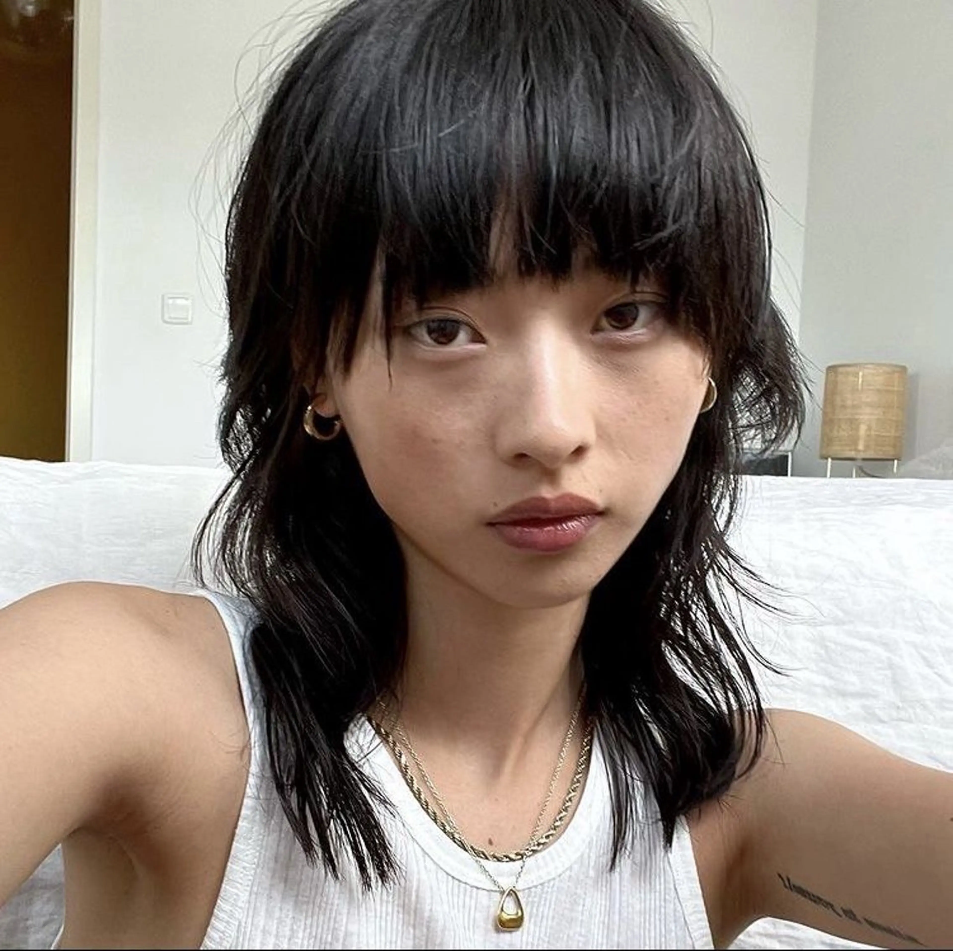 ミディアム レイヤーカット 暖色/パーマ 🌼クニトウメイのヘアスタイル