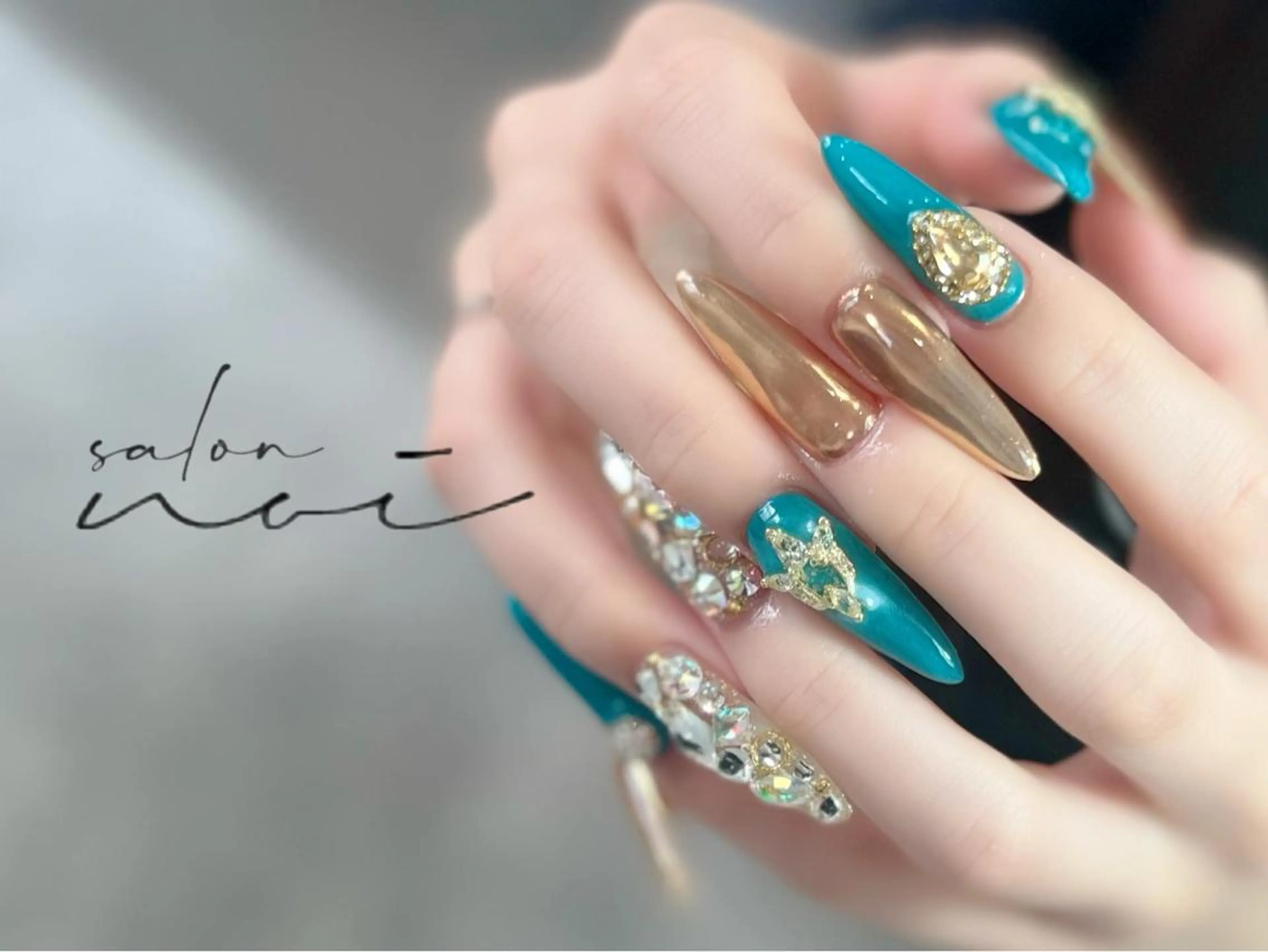 ネイル ロングネイル スカルプネイル ハンドネイル salon noi所属・salon noiのネイルデザイン