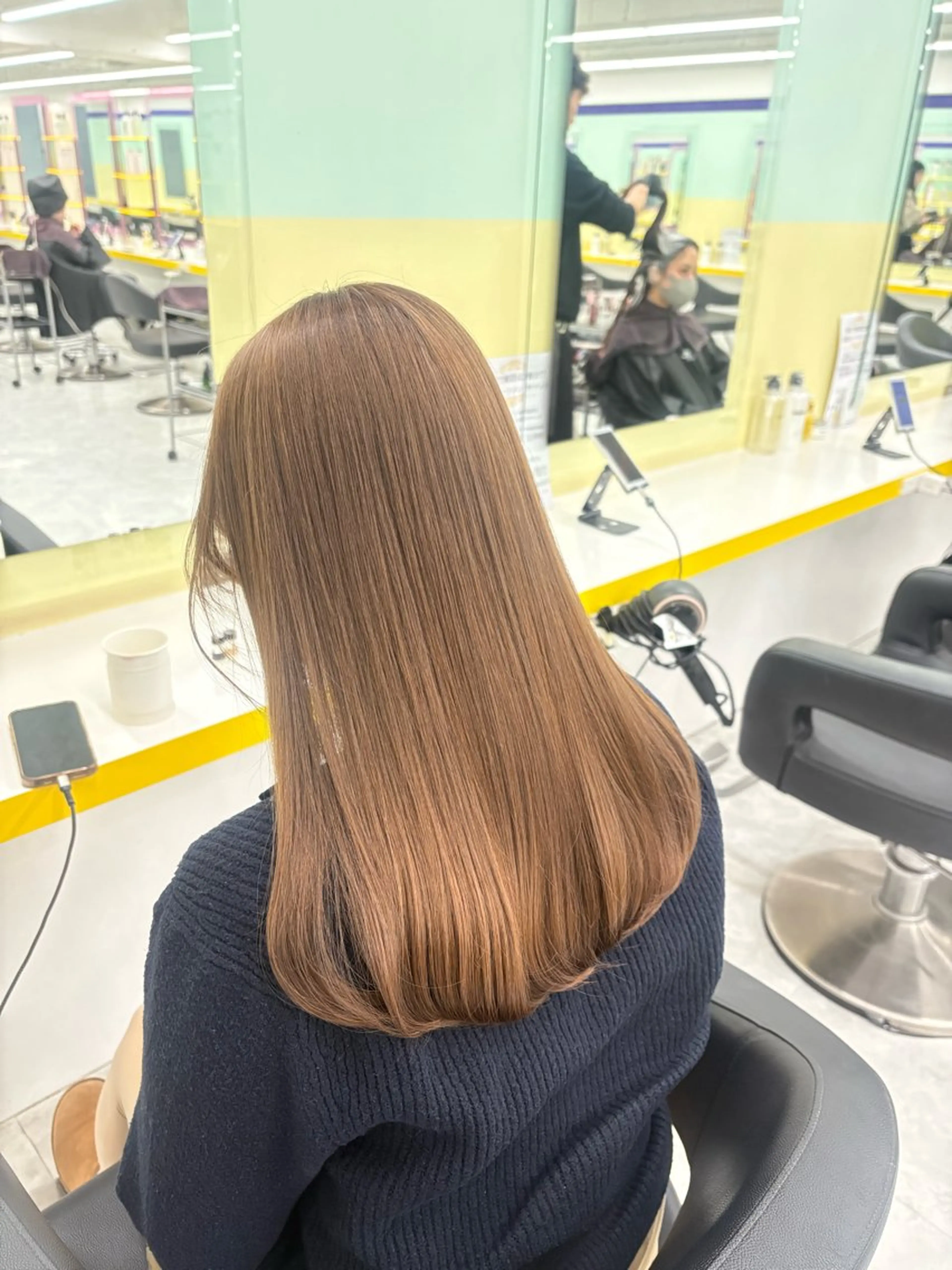 ロング カラー ヘアカラー ベージュ×レイヤー 🤎横浜/miu🤎のヘアスタイル