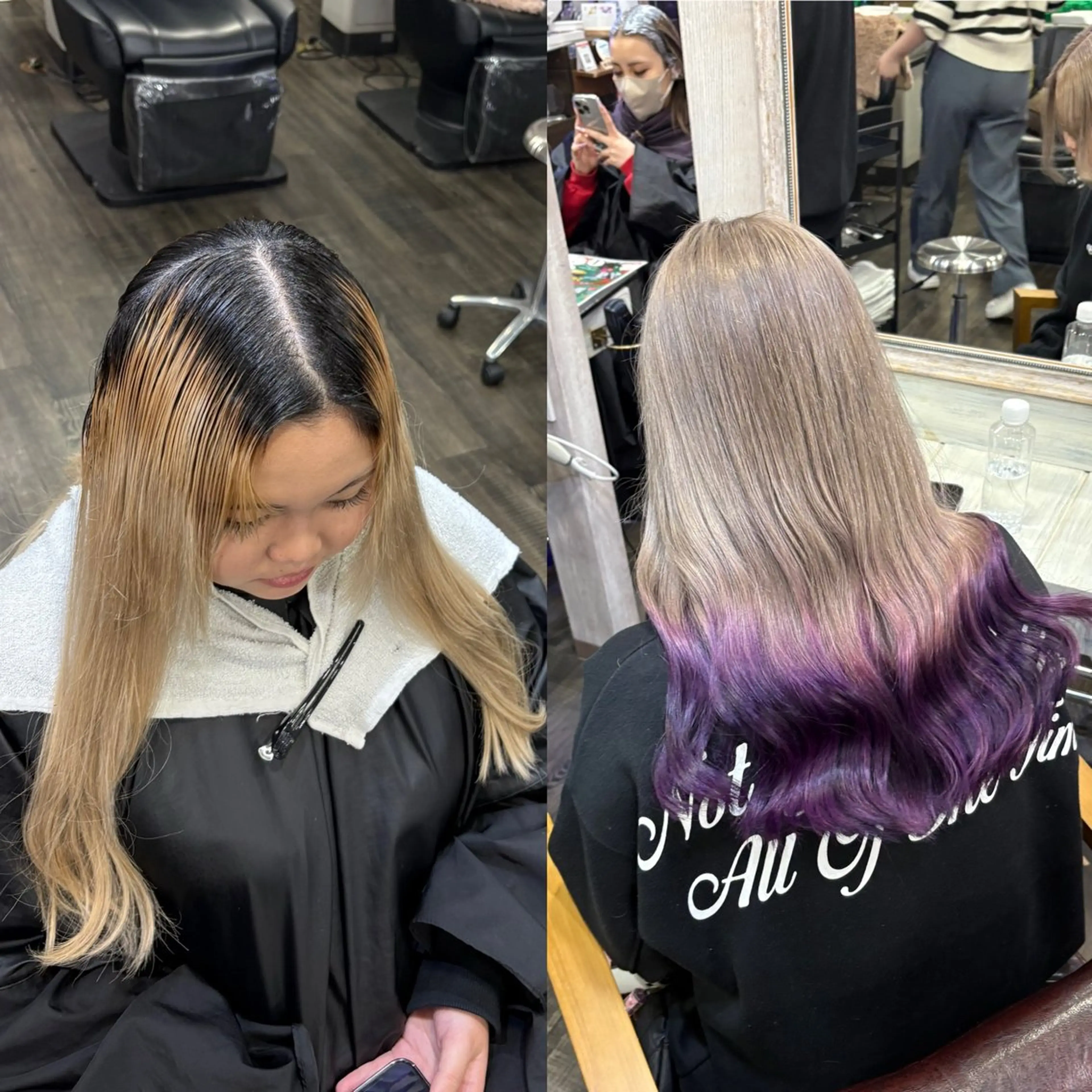 セミロング パープルカラー ヘアカラー トリートメント LOCO/ Koukiのヘアスタイル
