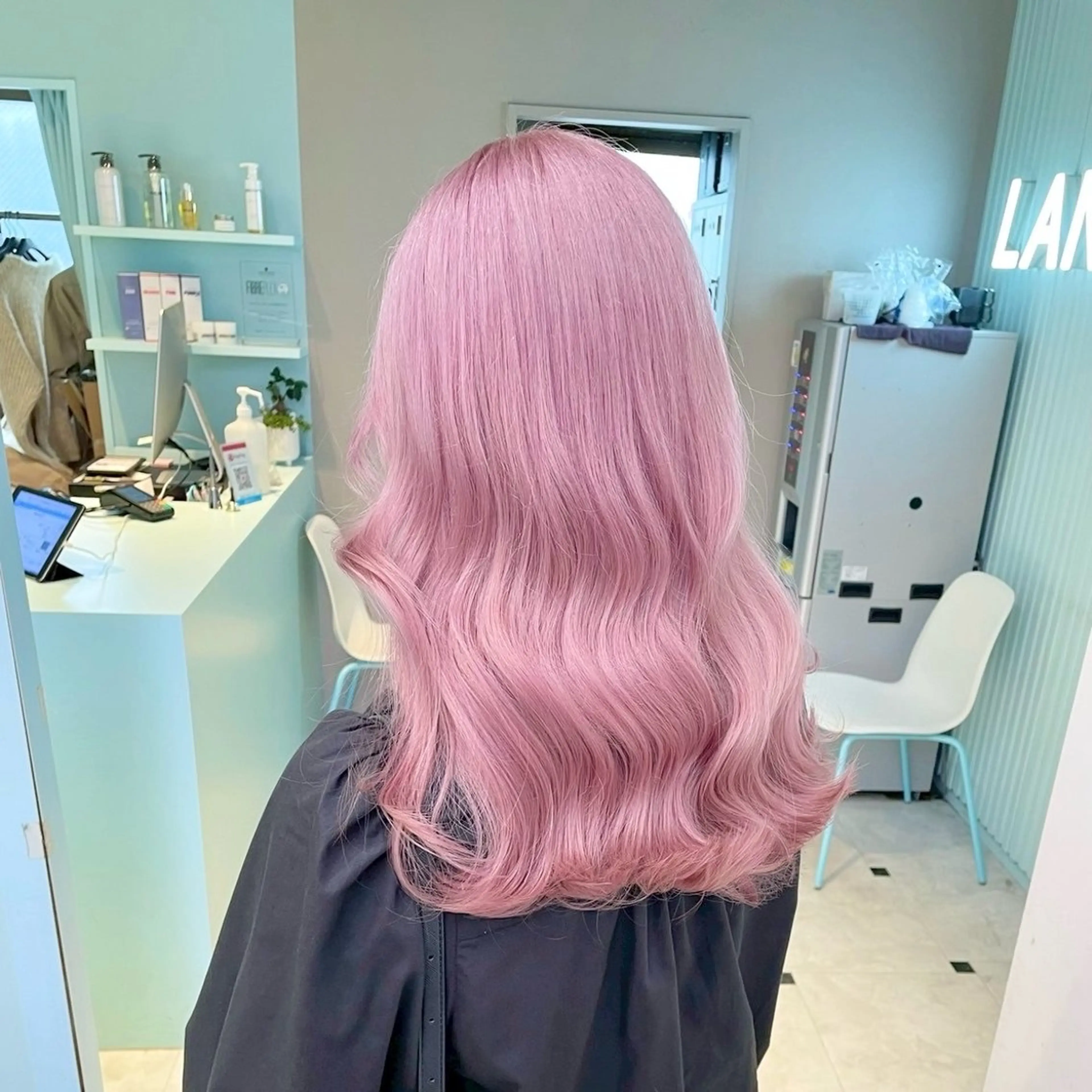 ロング カラー ハイトーン/韓国 レイヤー/るか🎀のヘアスタイル