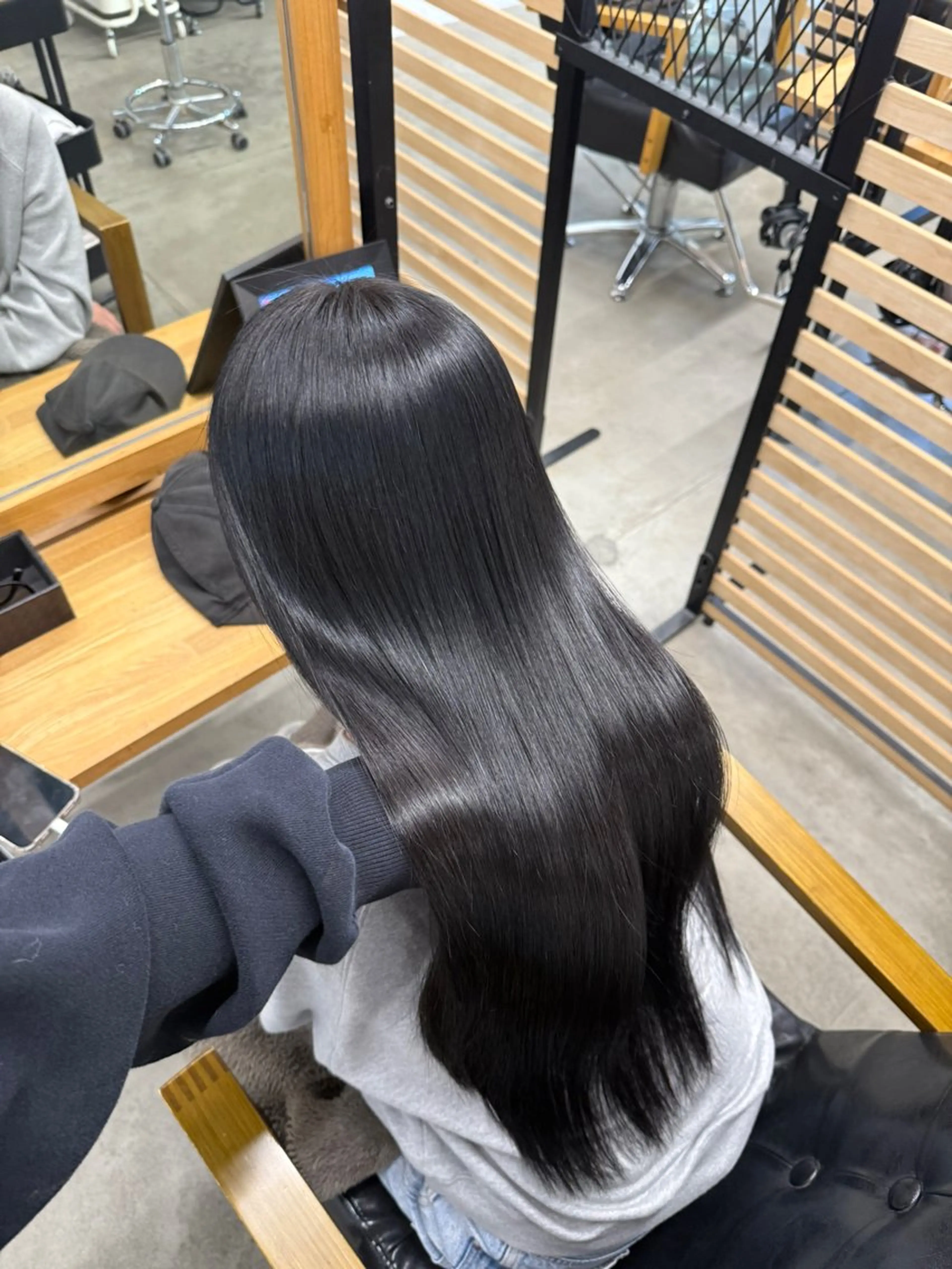 【4月限定🌸】　メンテナンスカット💇‍♀️➕髪質改善ストレート➕ケアトリートメント🩵の写真