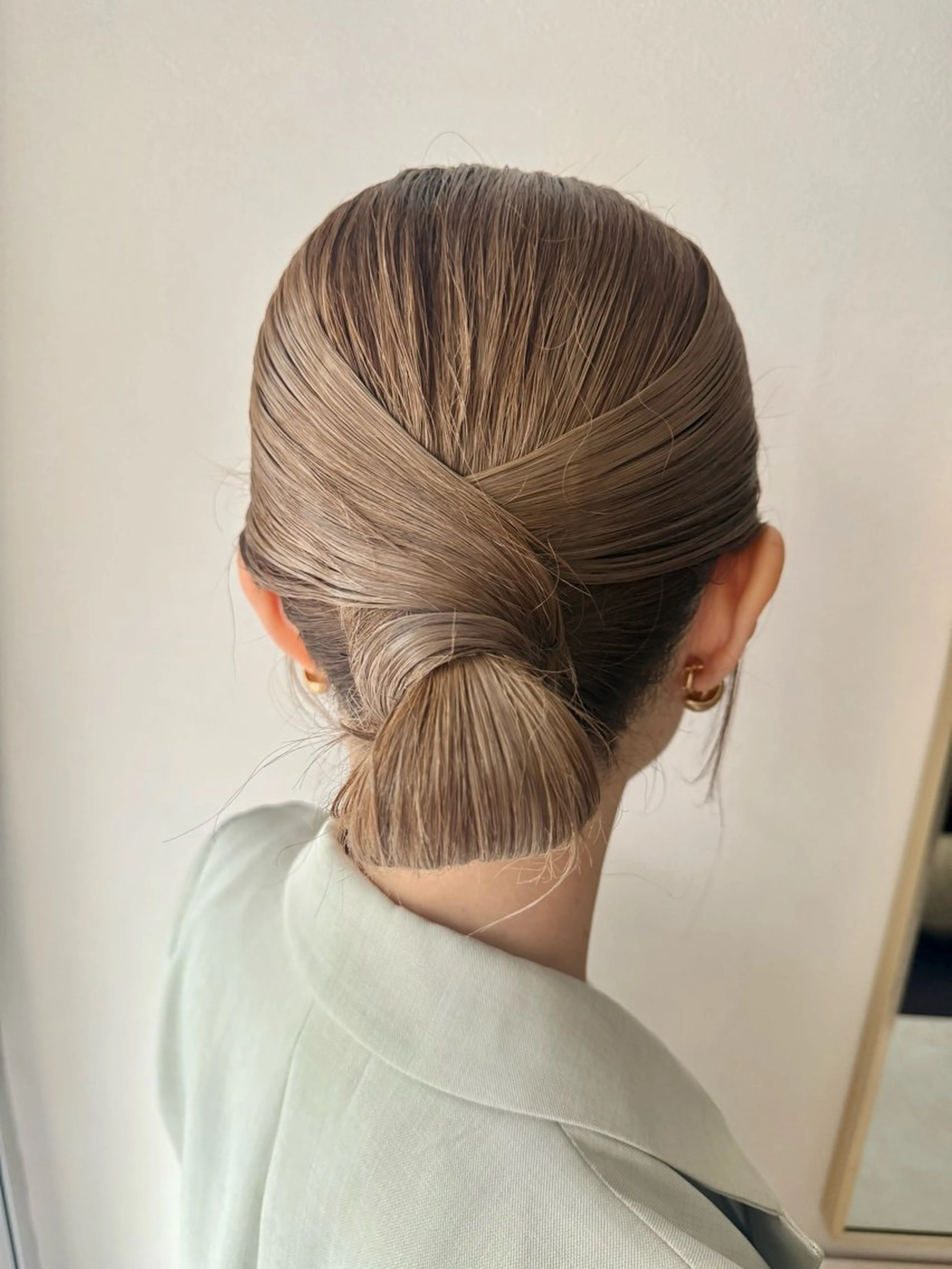 セミロング ヘアアレンジ ヘアセット オタク美容師☃️🩵 ヘアアレンジ/暗髪のヘアスタイル