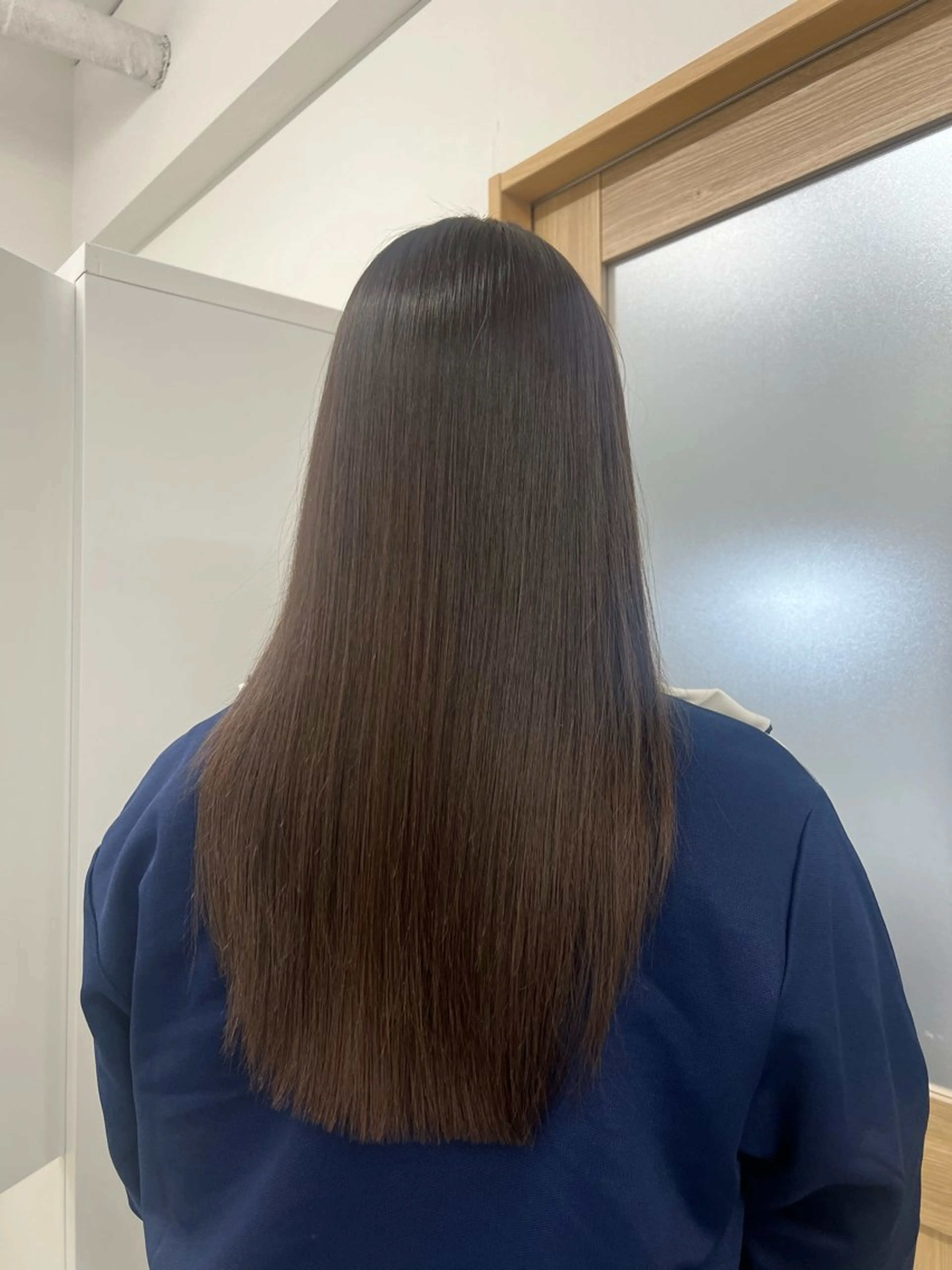 ロング ロング 縮毛矯正 トリートメント Nﾟdeseo✂︎ HARUKAのヘアスタイル