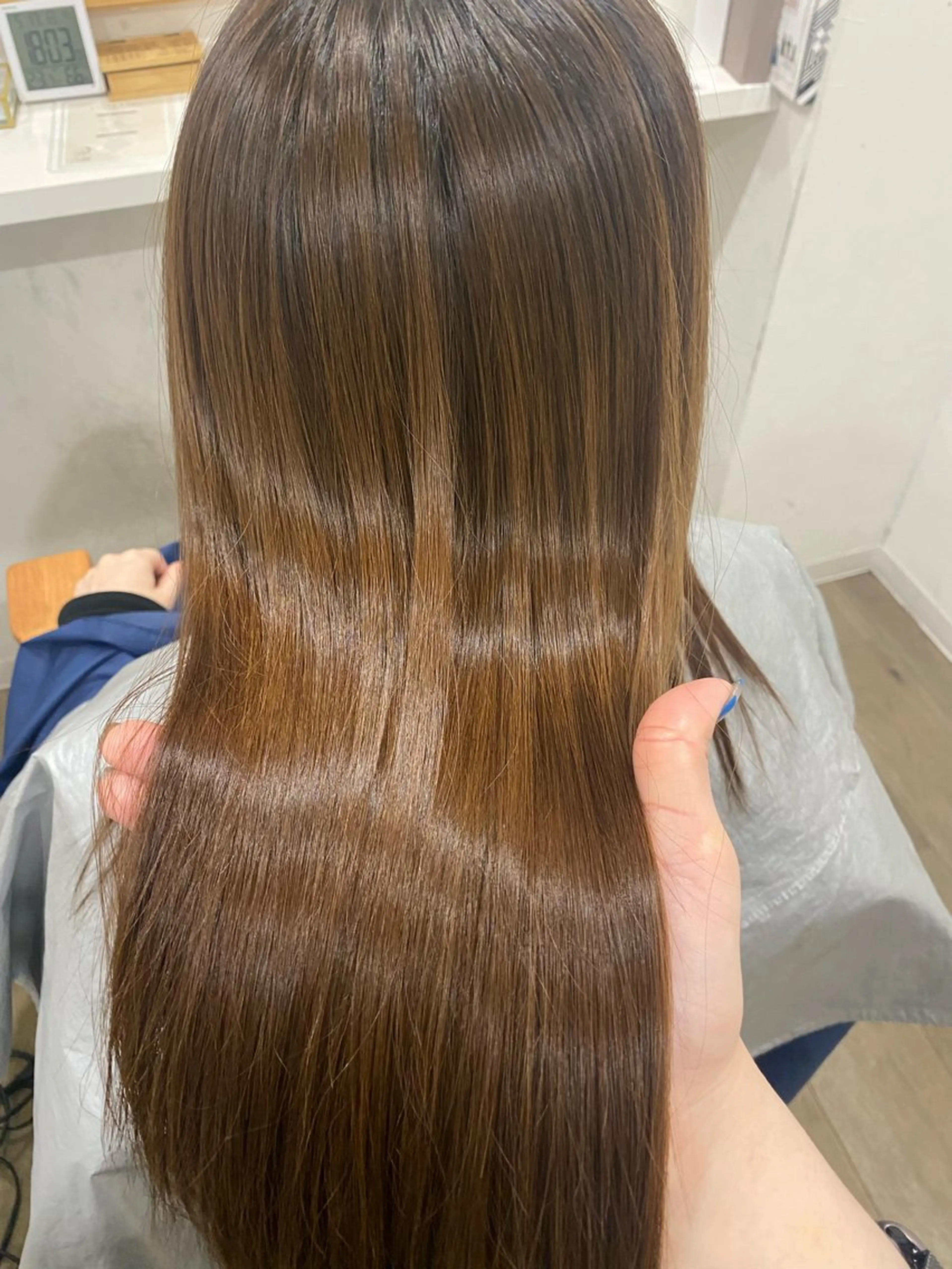 ロング カット 縮毛矯正 Jewel  Box東梅田所属・髪質改善サロン 梅田/ヨナミネのヘアスタイル