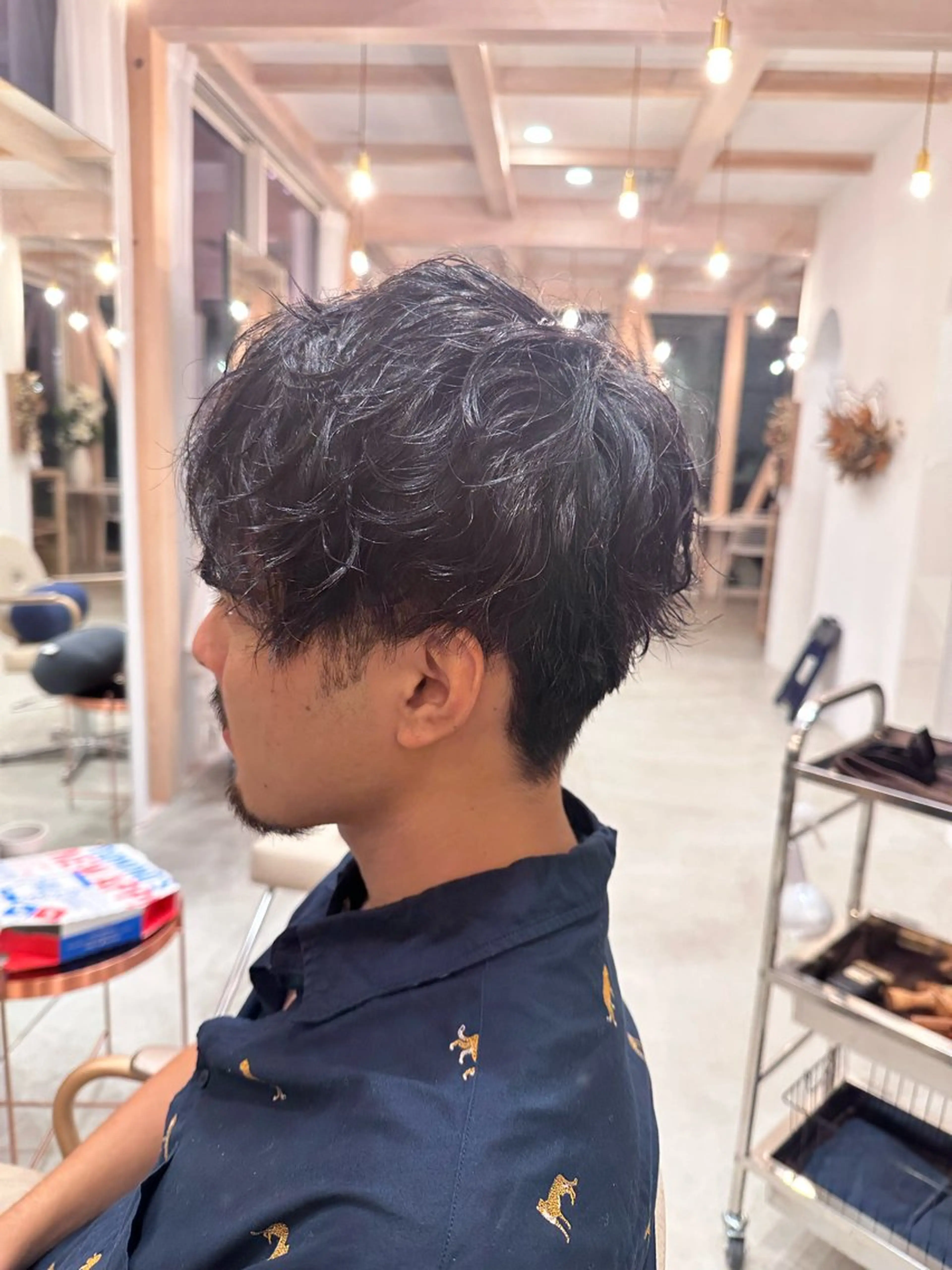 パーマ メンズ メンズパーマ 刈り上げ NISHI （ニシ）のヘアスタイル