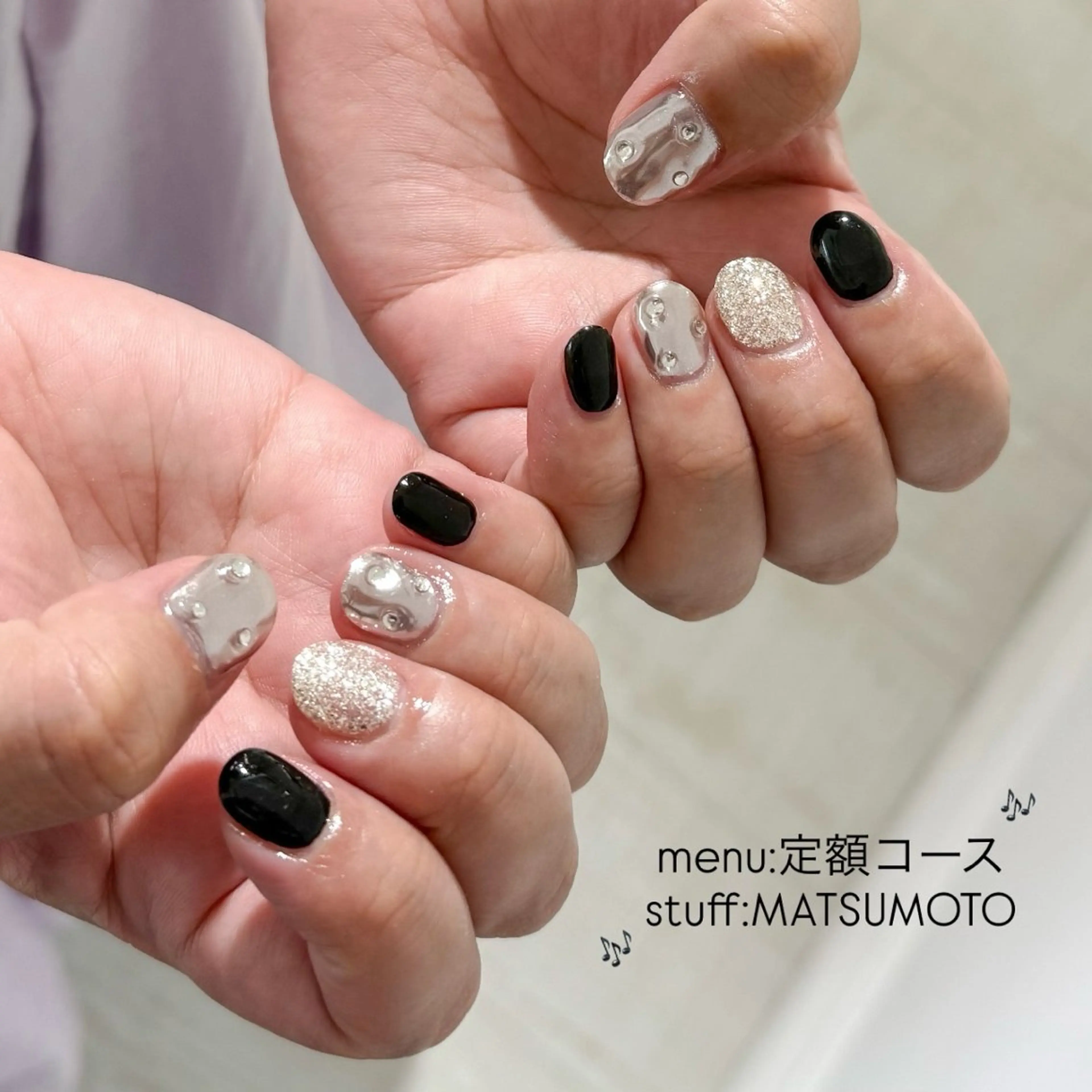 Bianca葛西 Hinano🩶のネイルデザイン