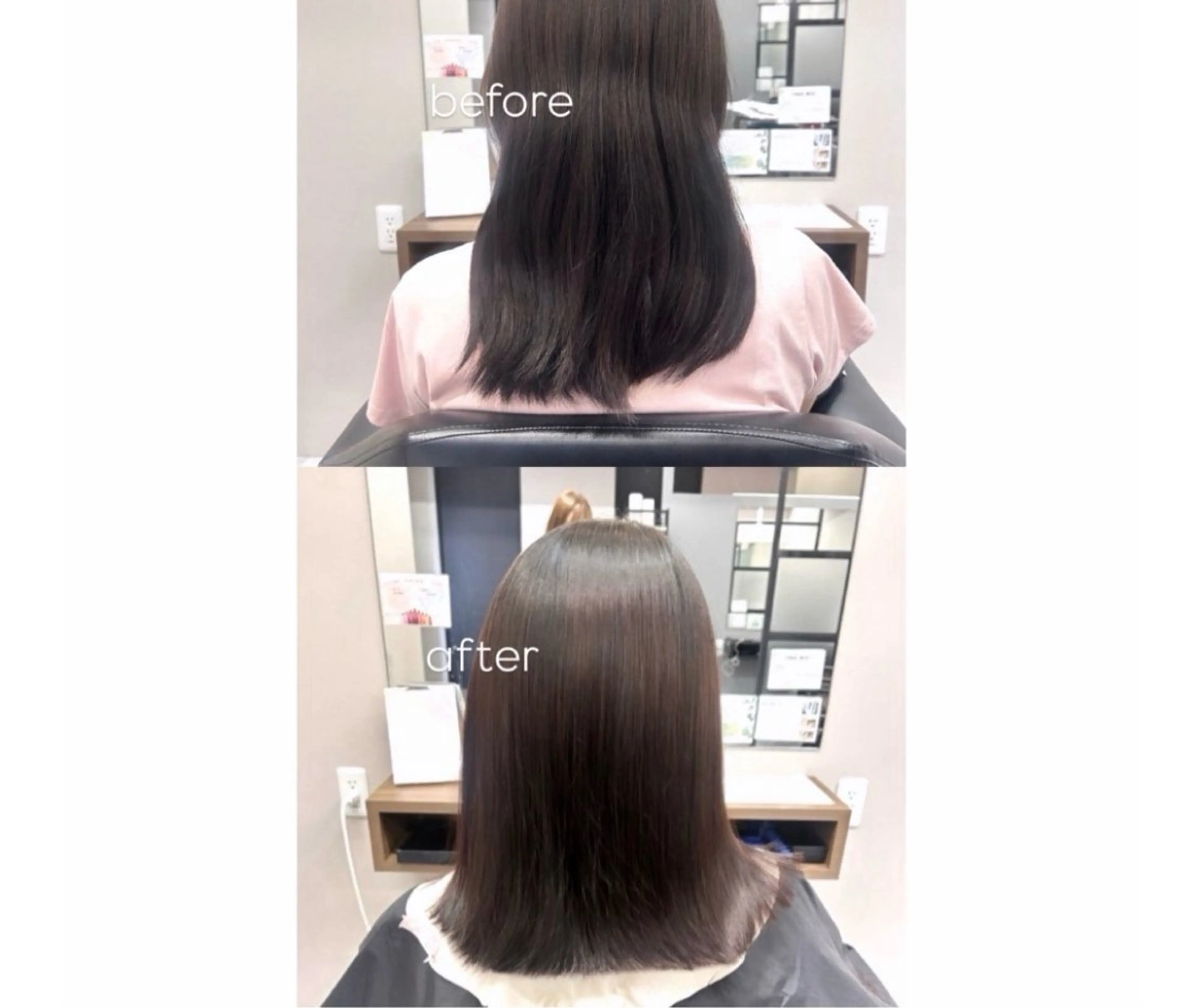 ミディアム 外ハネヘア カット ヘアカラー 骨格/顔型/伏見/ 佐藤 里菜のヘアスタイル