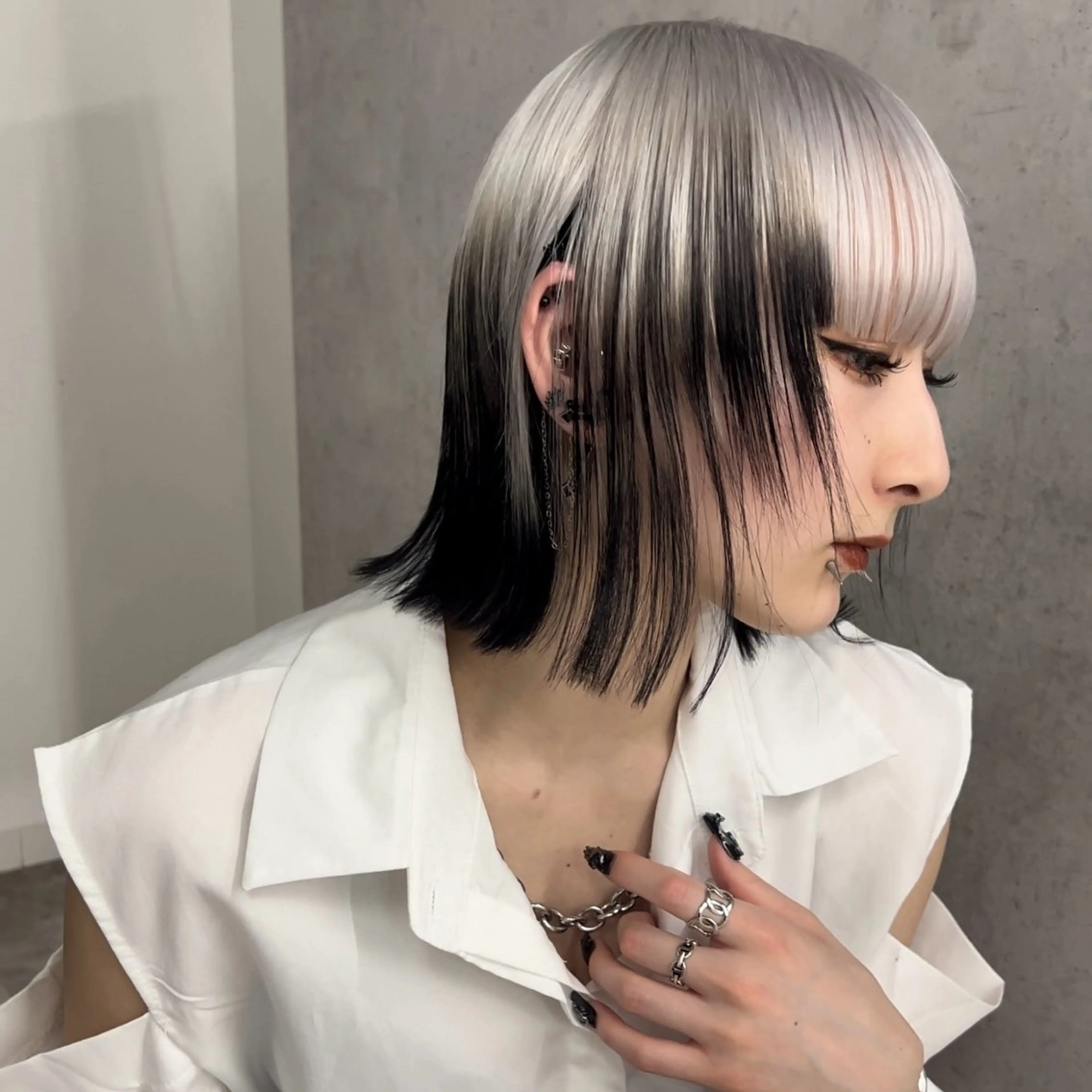 ミディアム カラー ヘアカラー Ren. 🦋デザインカラーのヘアスタイル