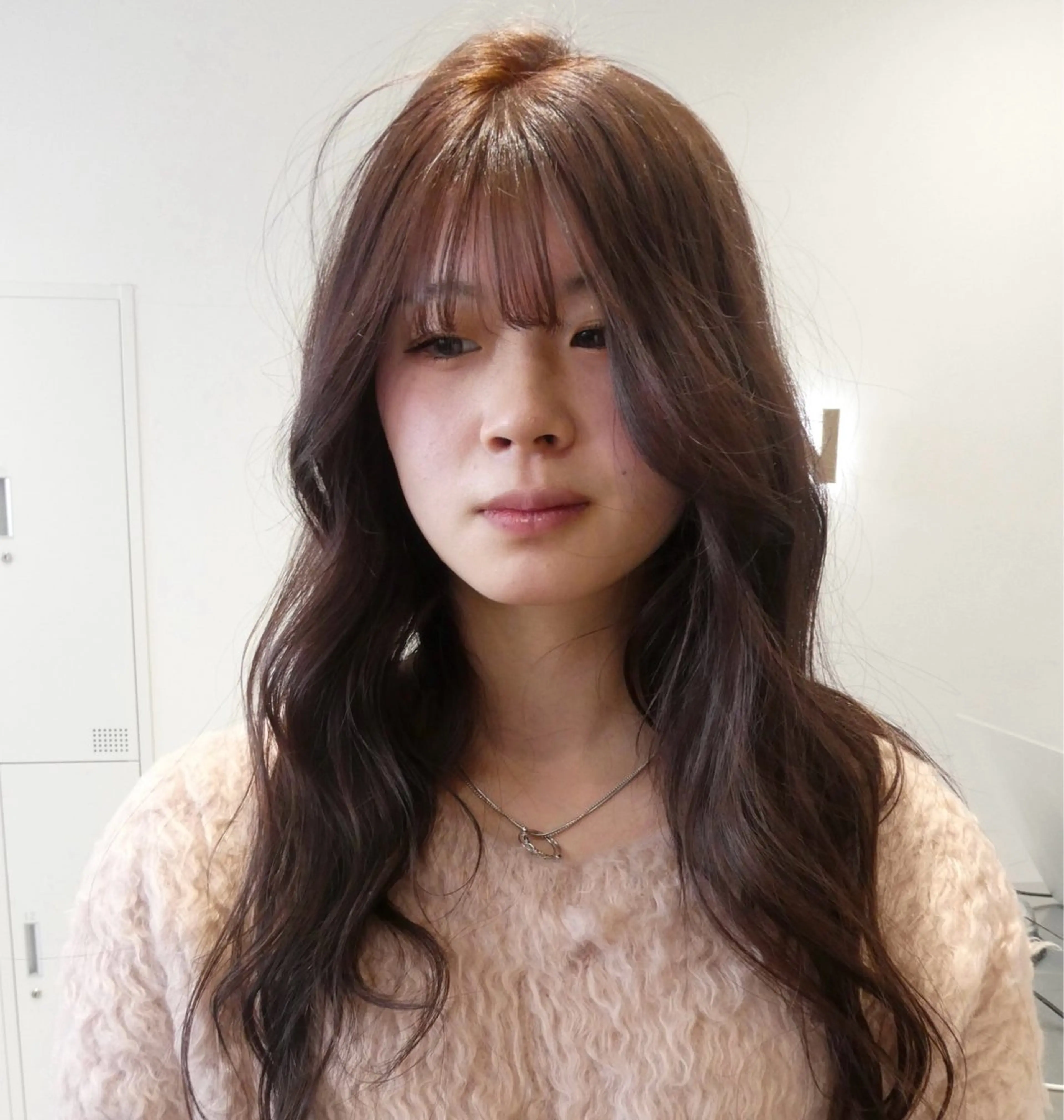 ロング カラー ブリーチ ベージュカラー/栄 透明感カラー/さあらのヘアスタイル