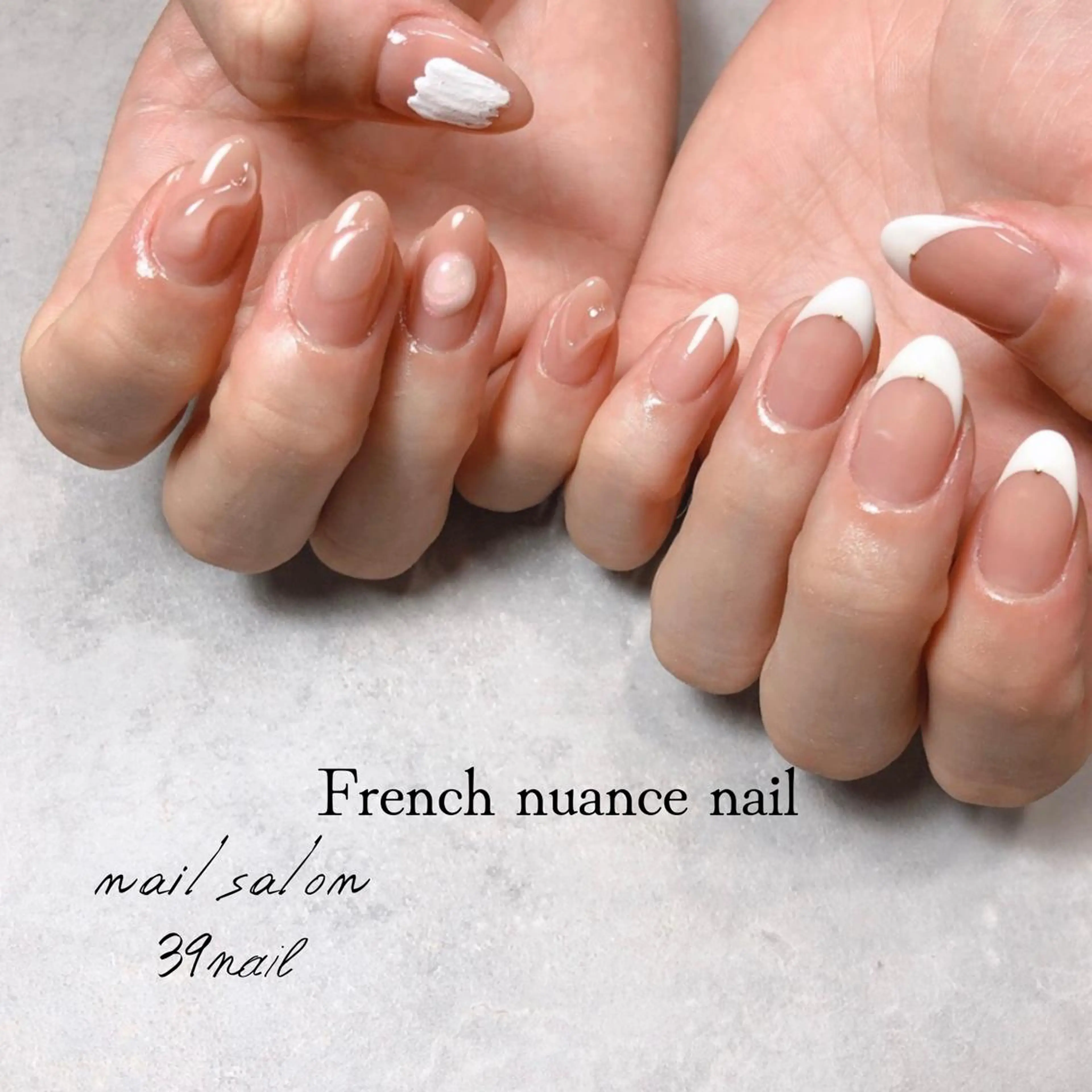 ミディアム ネイル ハンドネイル 京橋 【39nail】のネイルデザイン