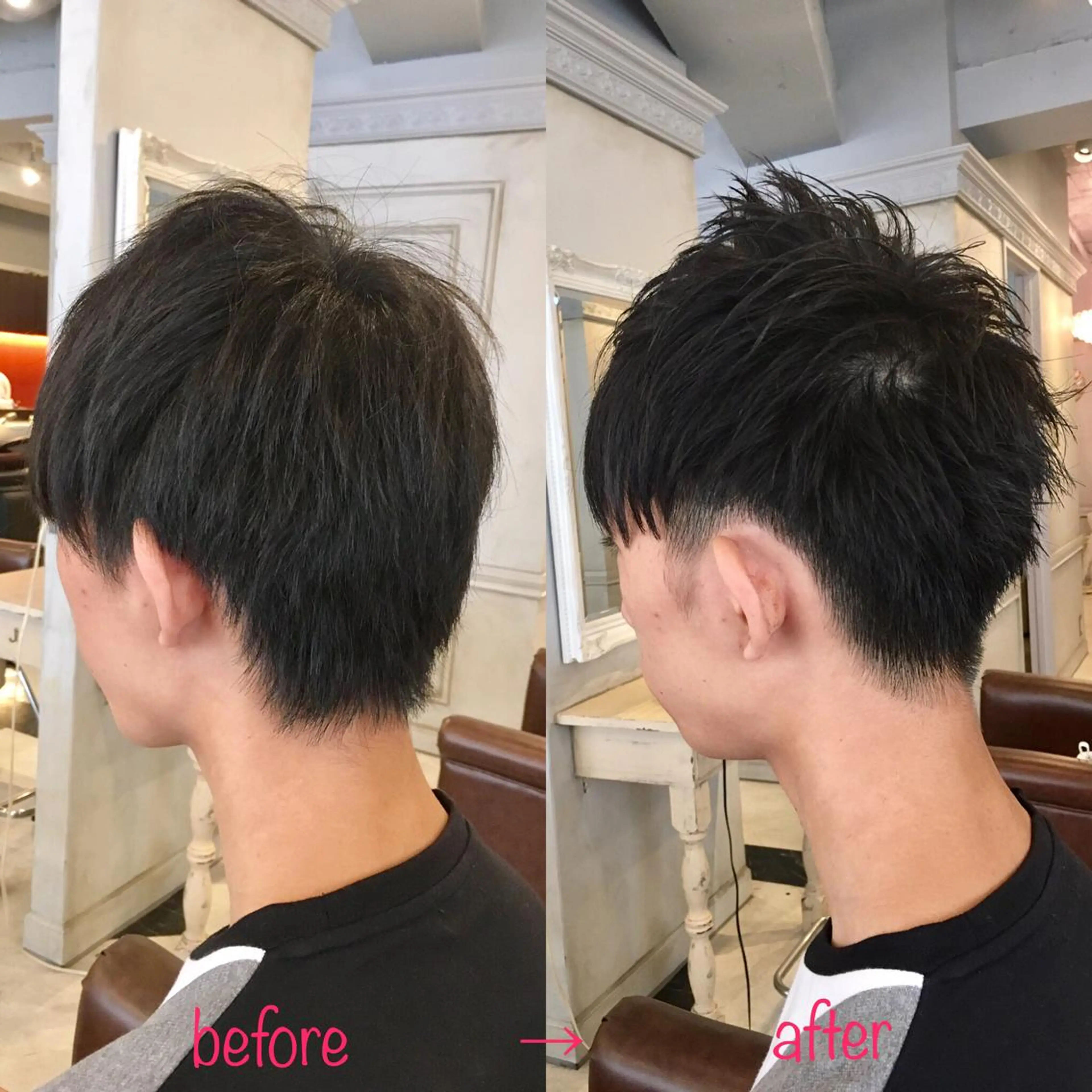 ショート メンズ 縮毛矯正&髪質改善 MAILHAIRのヘアスタイル