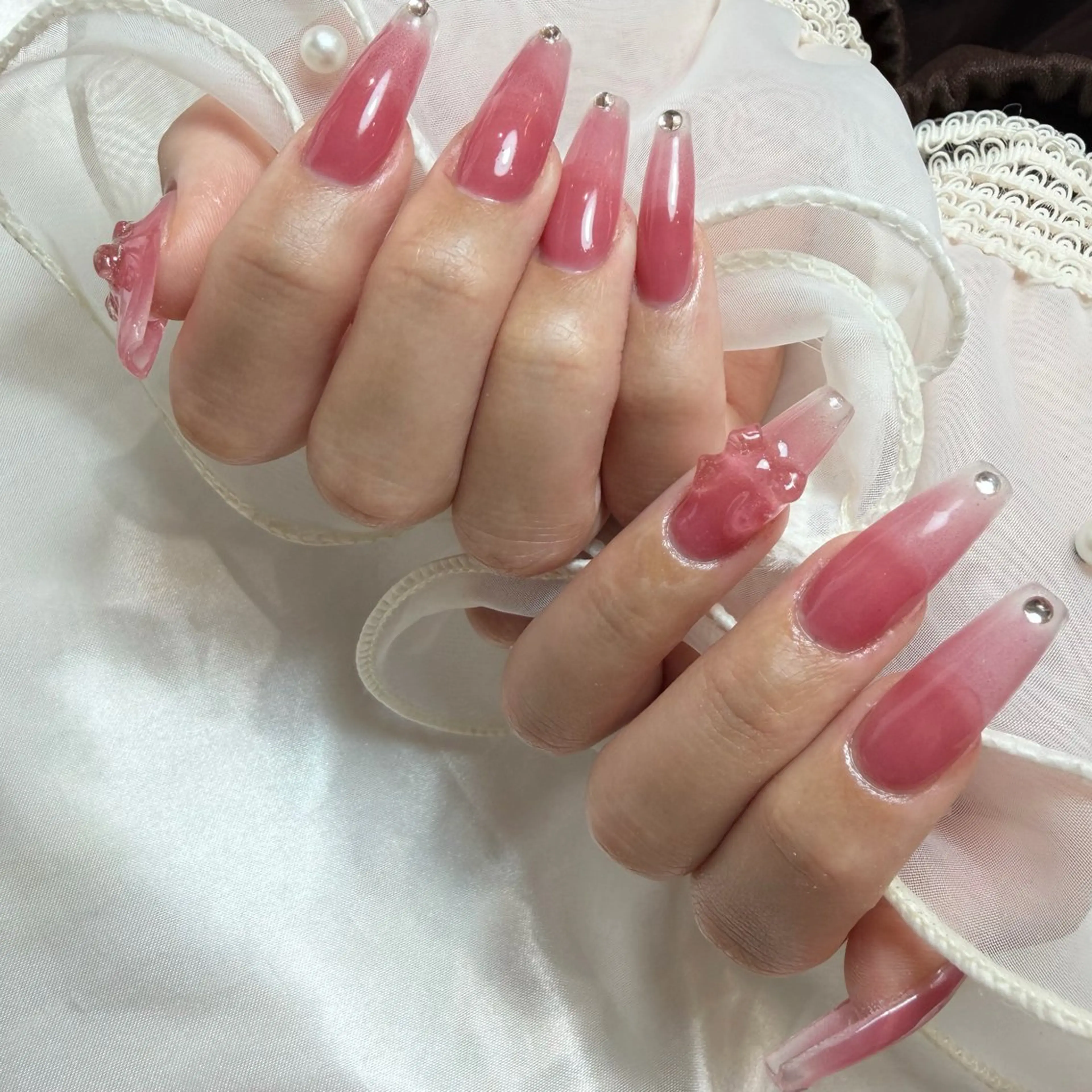 ネイル クリアネイル salon de Tiara 碧のネイルデザイン