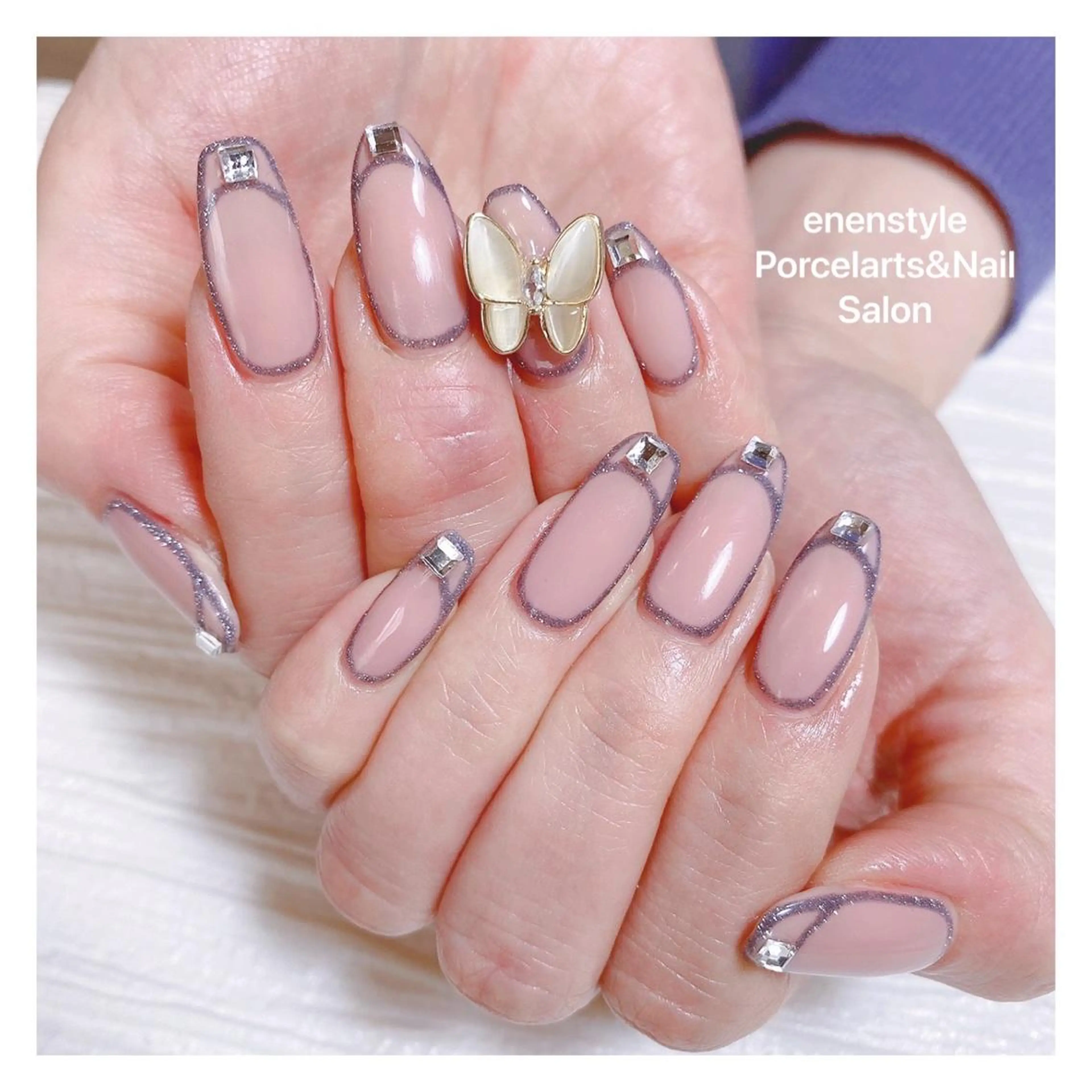 ミディアム ネイル 👑enen style👑のネイルデザイン