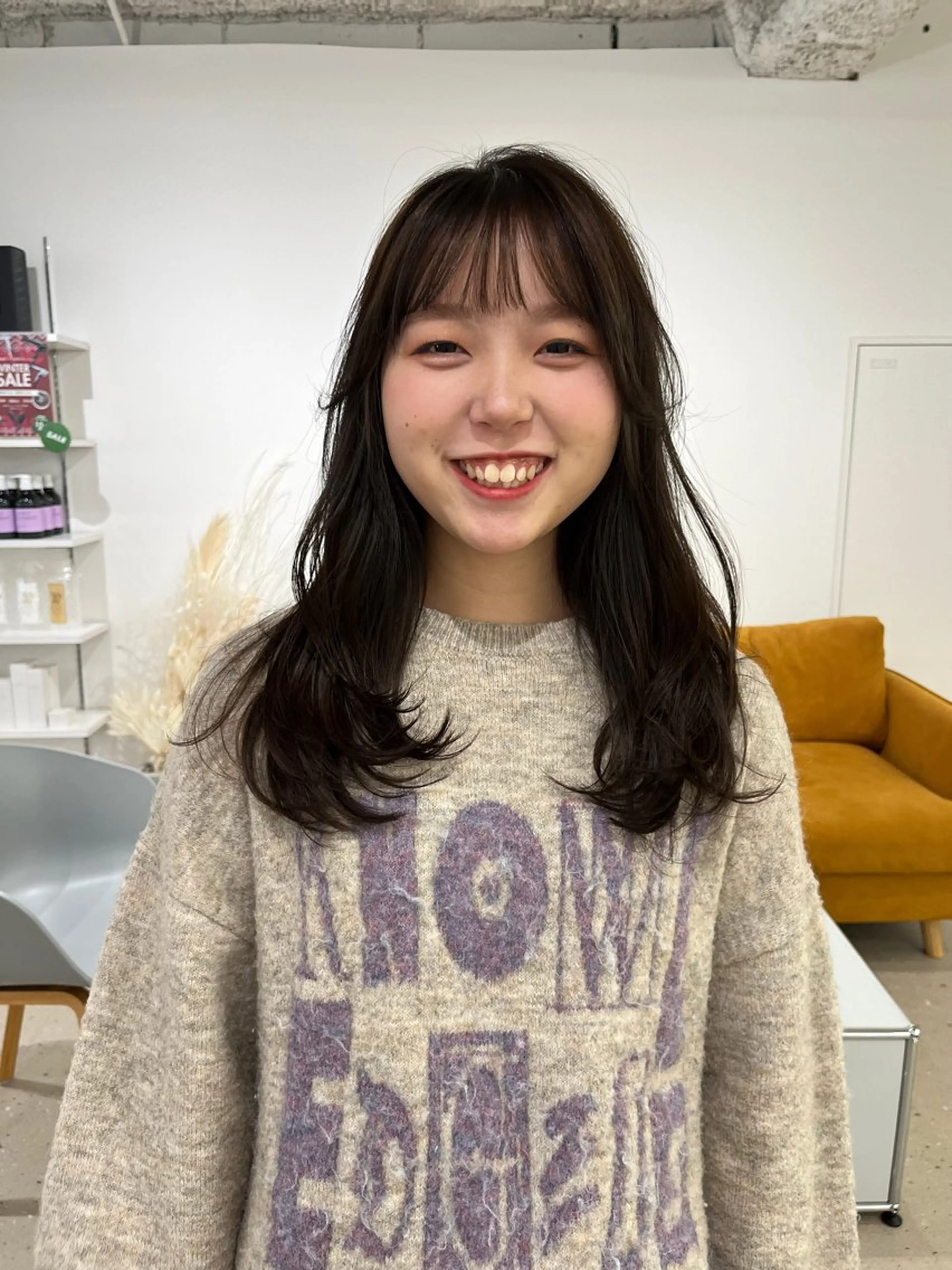 ロング レイヤーカット 箱崎 凪沙のヘアスタイル