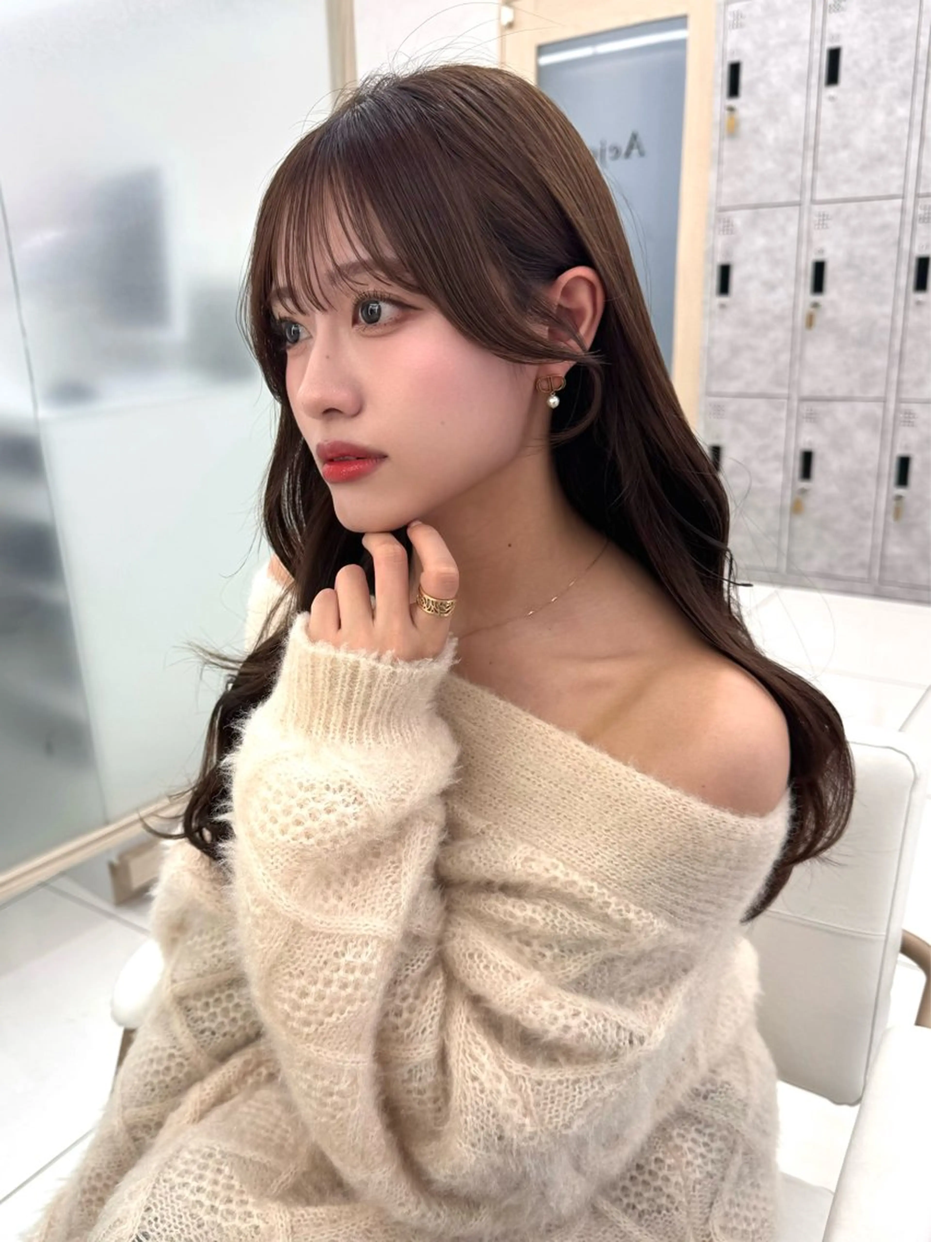 ロング 顔周り🇰🇷韓国 レイヤー/いづみ💞のヘアスタイル