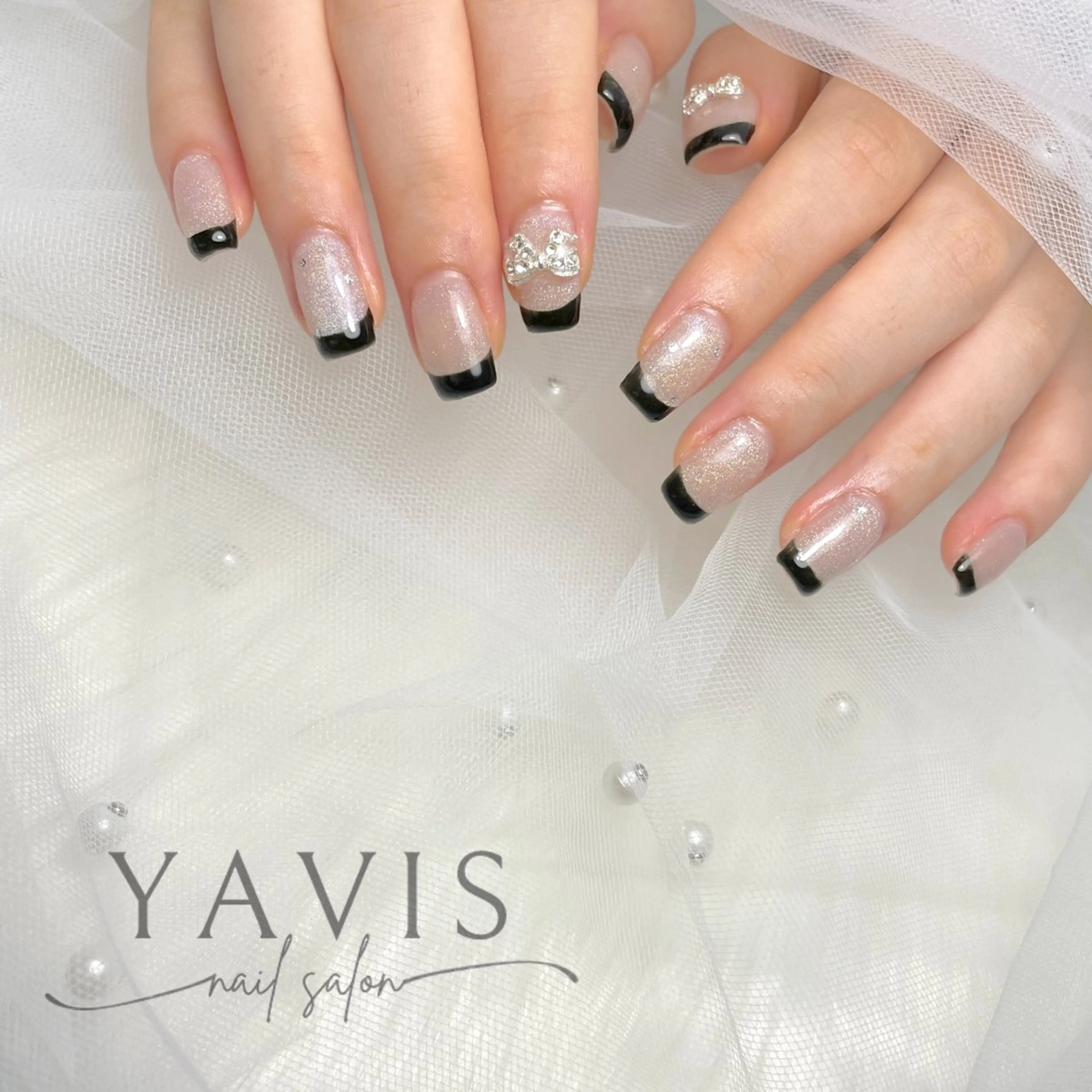ネイル フレンチネイル ワンホンネイル YAVIS_ nailのネイルデザイン