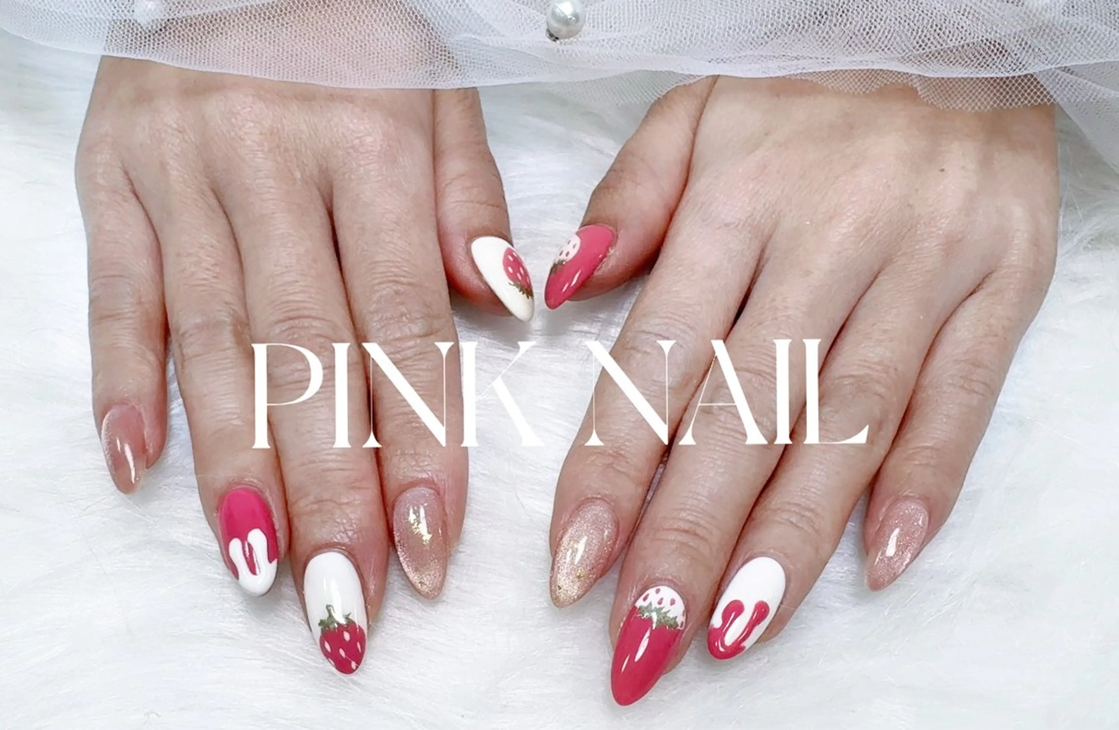 ネイル ハンドネイル pink nailのその他イメージ