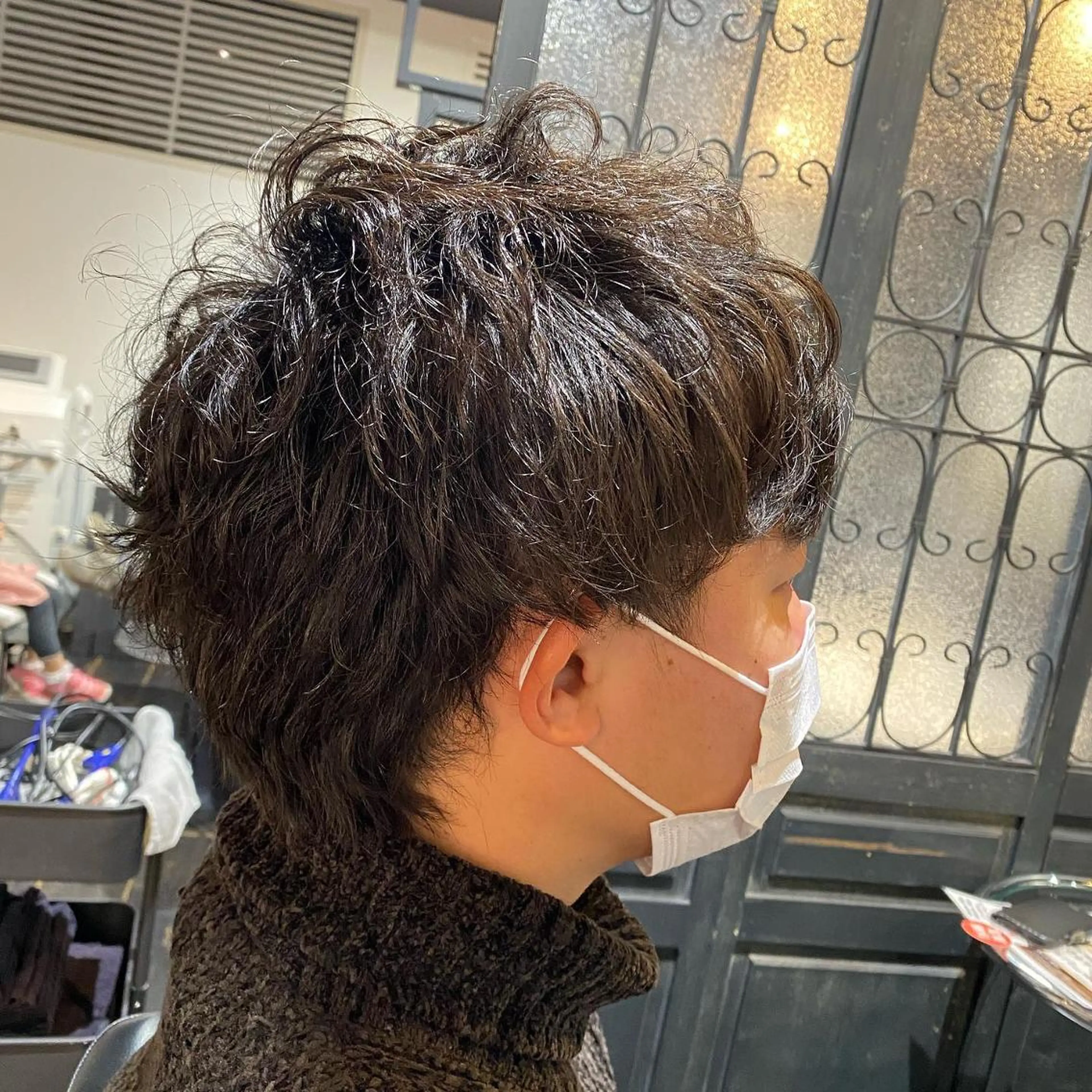 ショート カラー メンズ キッズ ショートボブ メンズパーマ メンズショート ボブ ショートヘア ✂︎ショート、ボブ、 レイヤー🩵YUMIのヘアスタイル