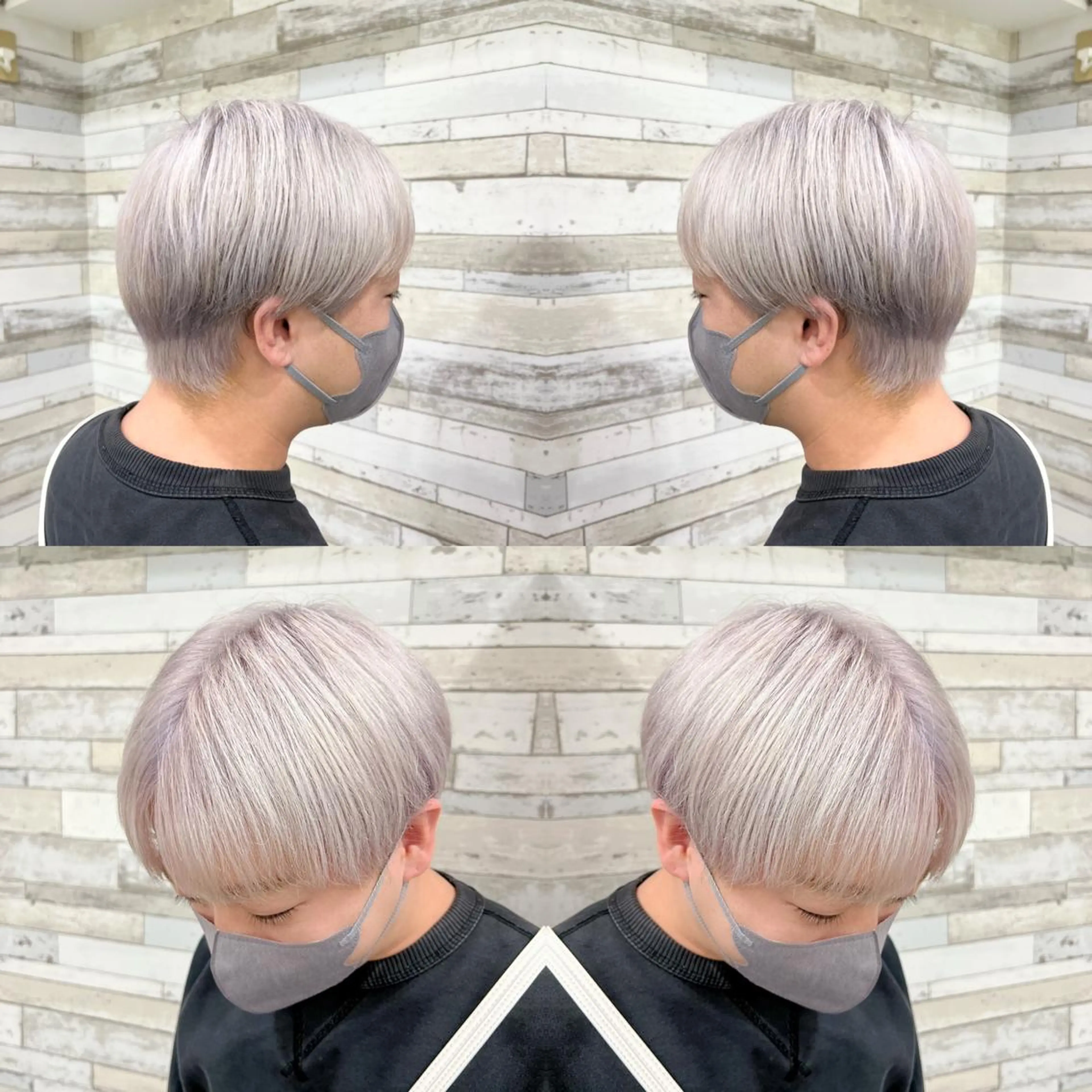 ショート カラー メンズ ヘアカラー トリートメント 🌈推し色派手髪 ハイトーンShinの眉毛・アイブロウイメージ