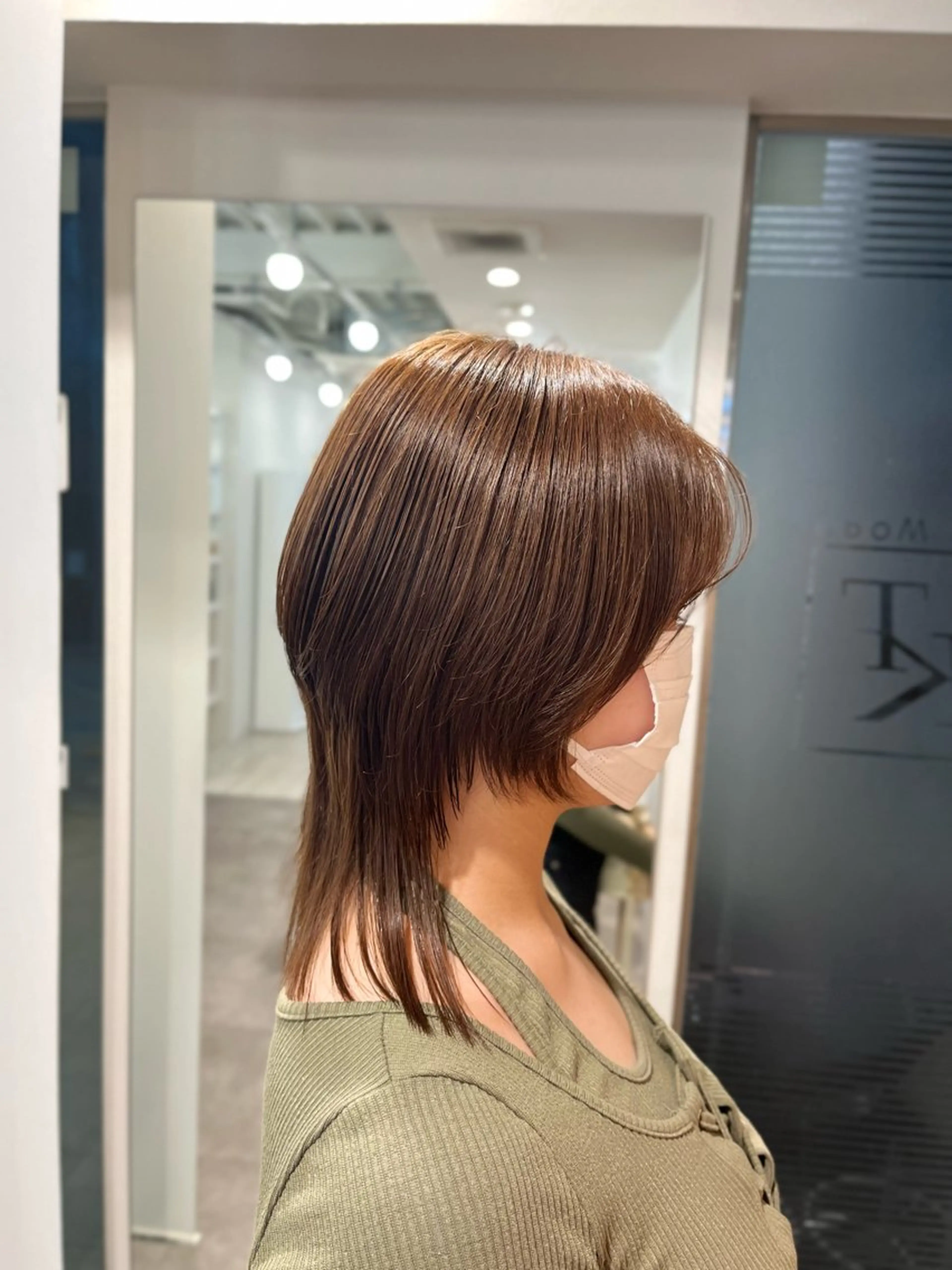 セミロング ウルフカット HairModeKT 中原のヘアスタイル