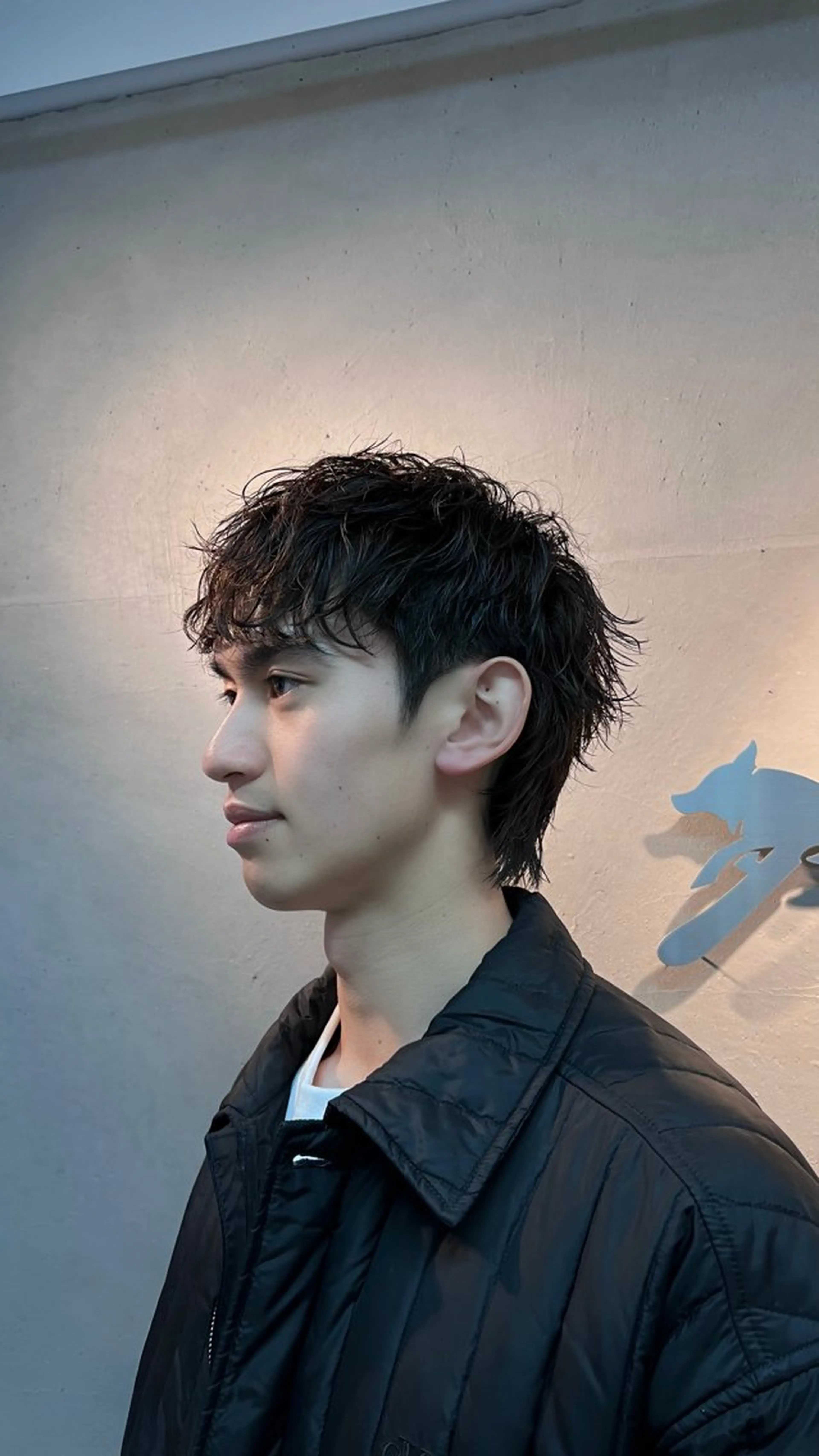 ショート パーマ メンズ マッシュウルフ マッシュ メンズパーマ メンズウルフカット ショートヘア 💥メンズパーマ /表参道/モント💥のヘアスタイル