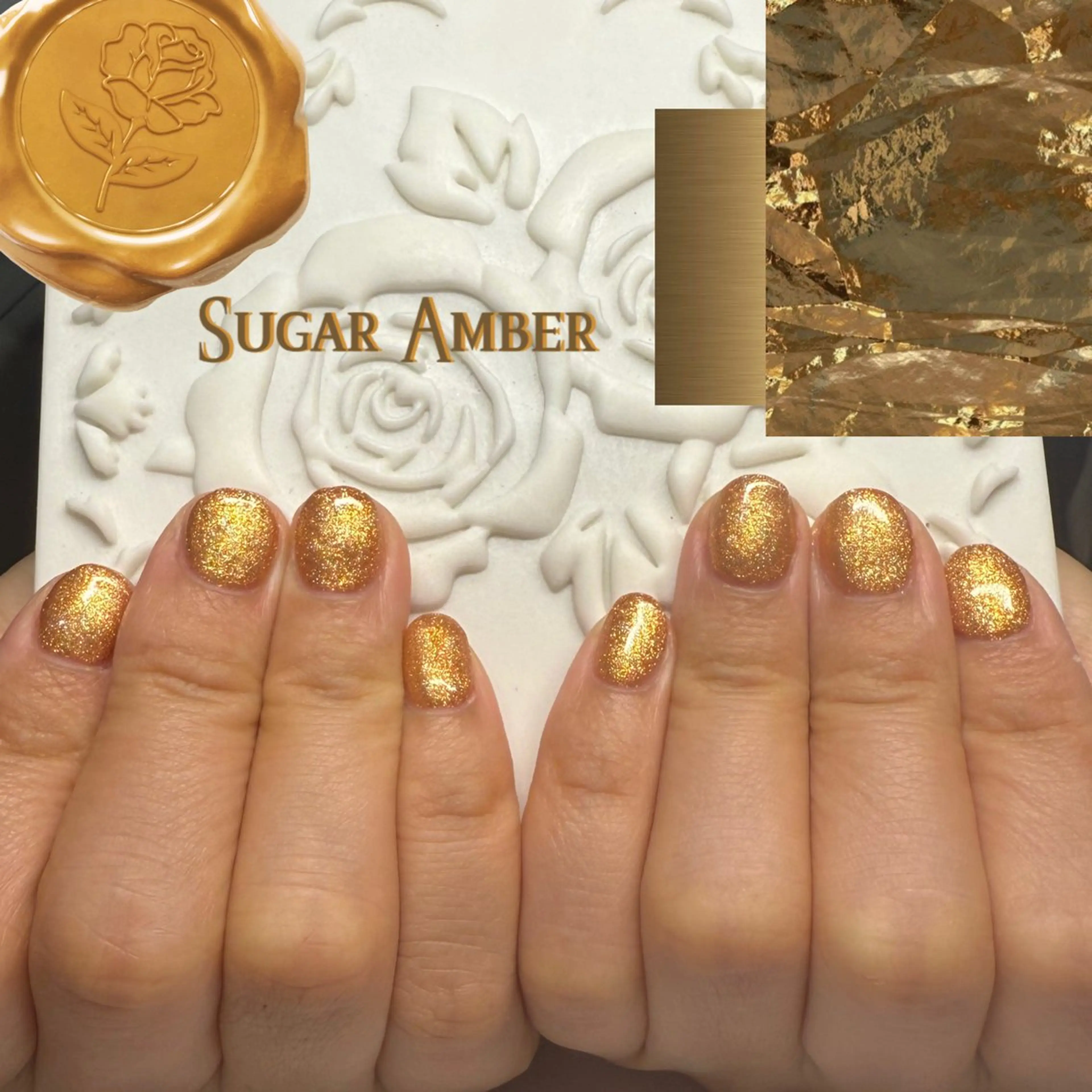 ネイル ジェルネイル ゴールド Angelique 田中/高崎のネイルデザイン