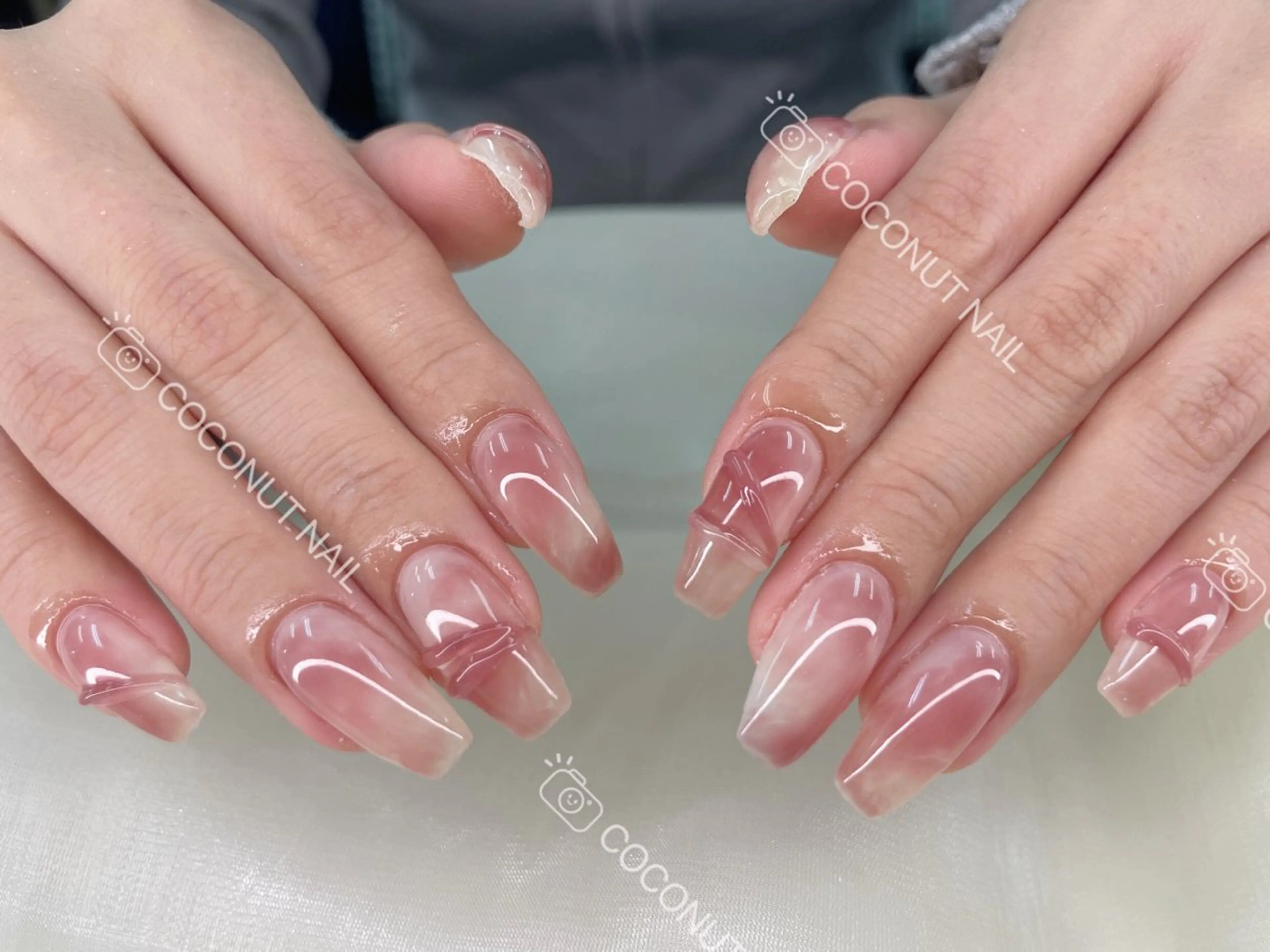 ネイル ハンドネイル 神田 ココナッツのネイルデザイン