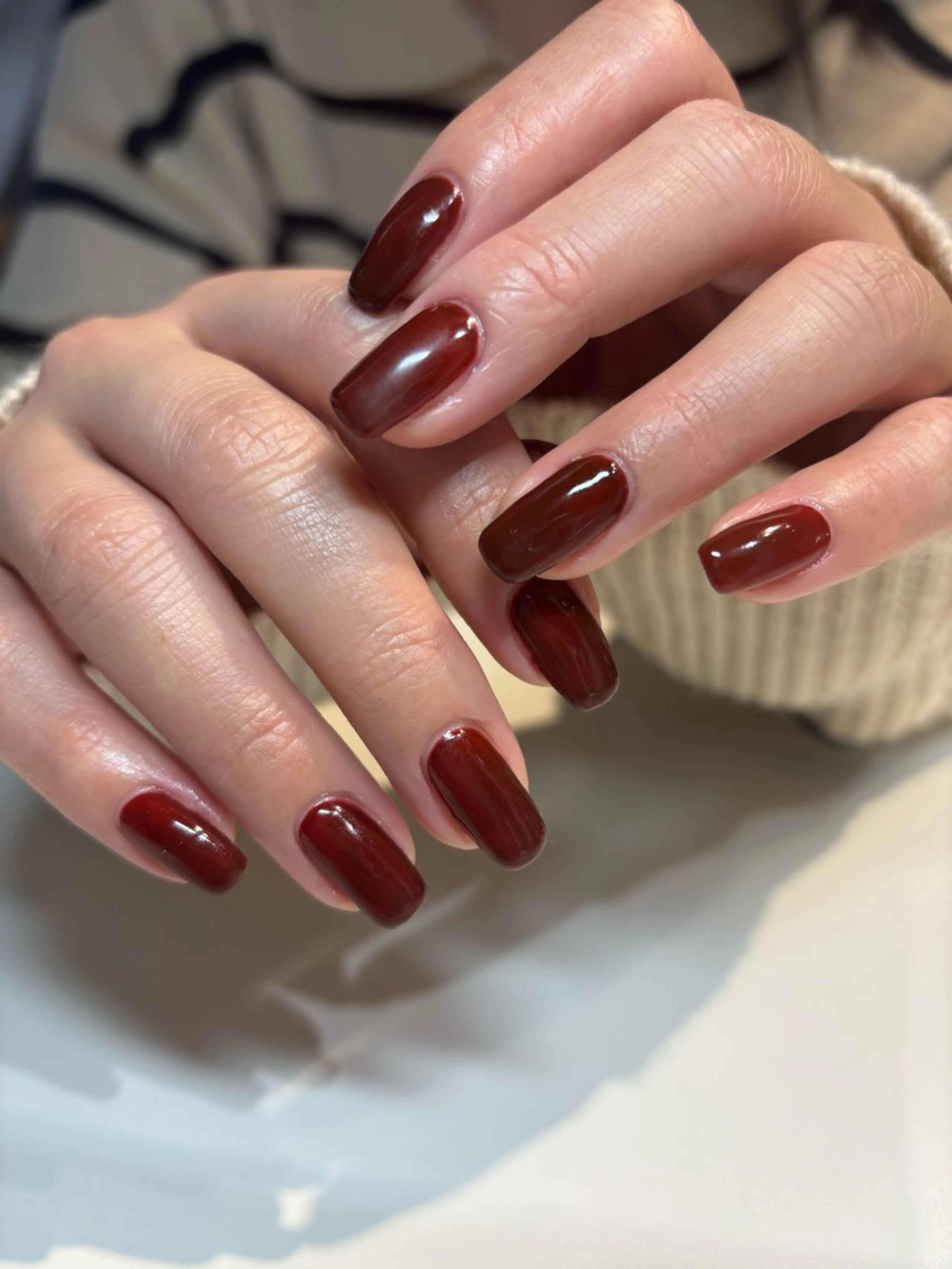 ネイル フットネイル フレンチネイル ジェルネイル グラデーション マグネットネイル misa🫧ナチュラ ル縮毛矯正/髪質改善のヘアスタイル