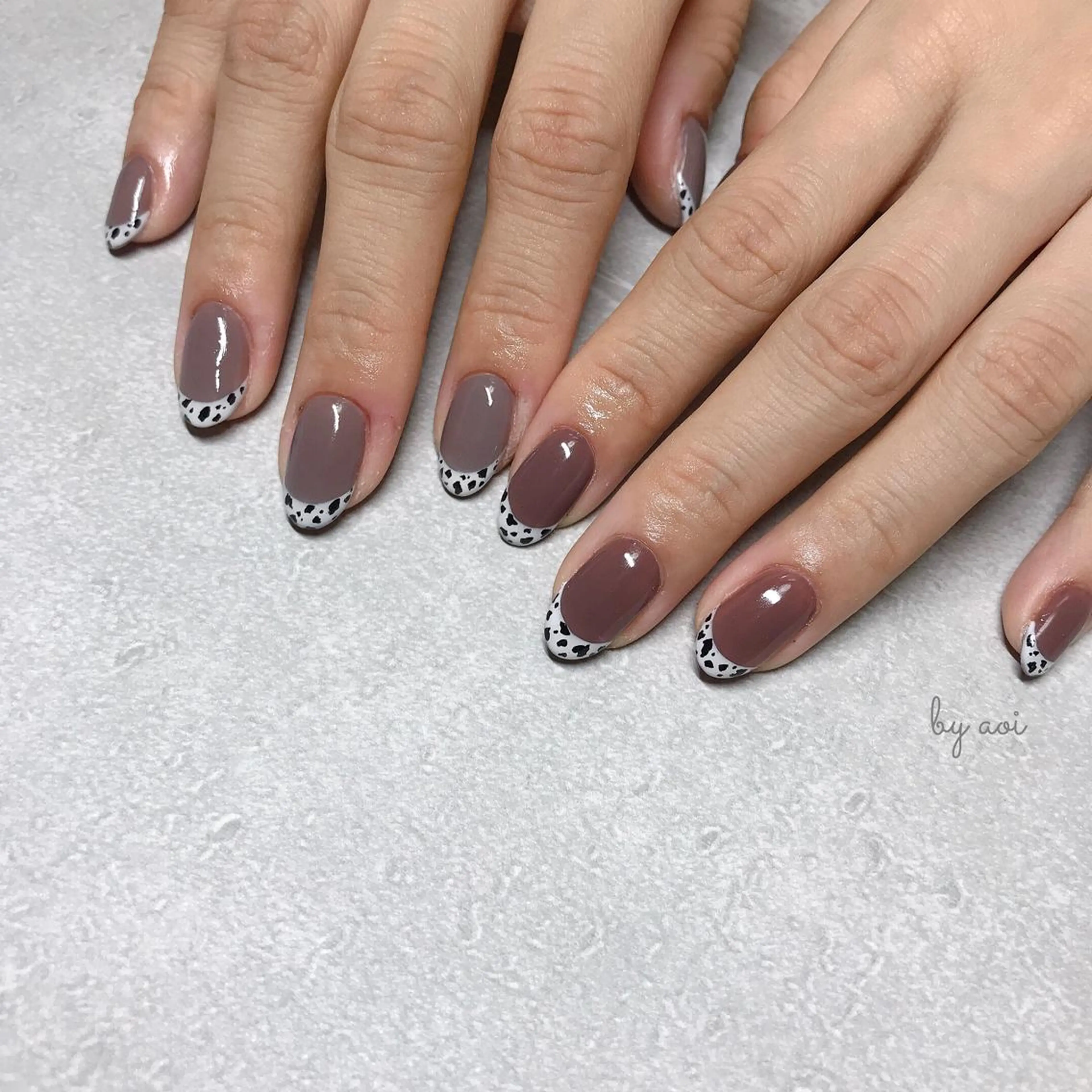 ネイル アニマル柄 アートネイル フレンチネイル ハンドネイル フットネイル Utopia nail_のネイルデザイン