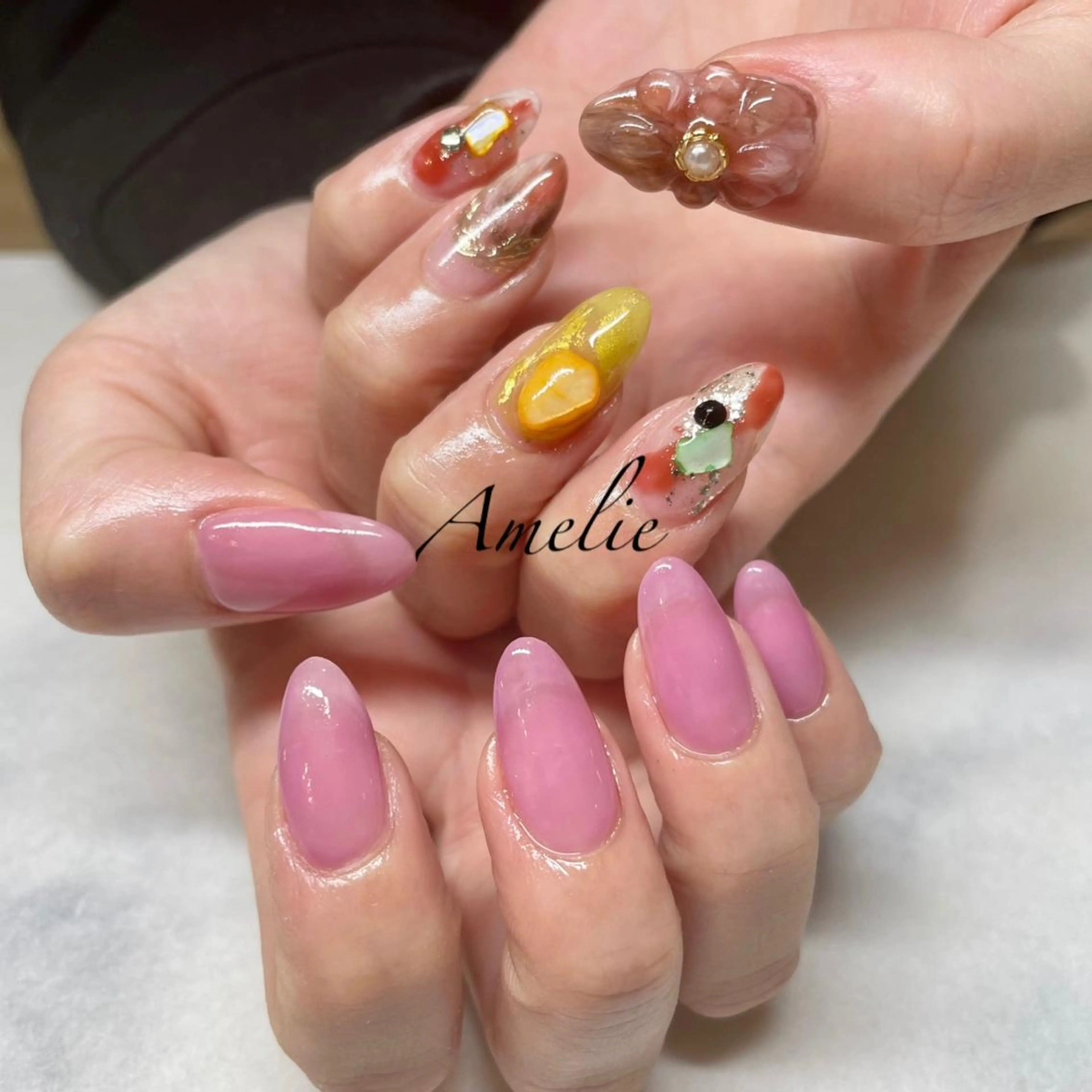 ネイル ニュアンスネイル ワンカラーネイル yo koのネイルデザイン