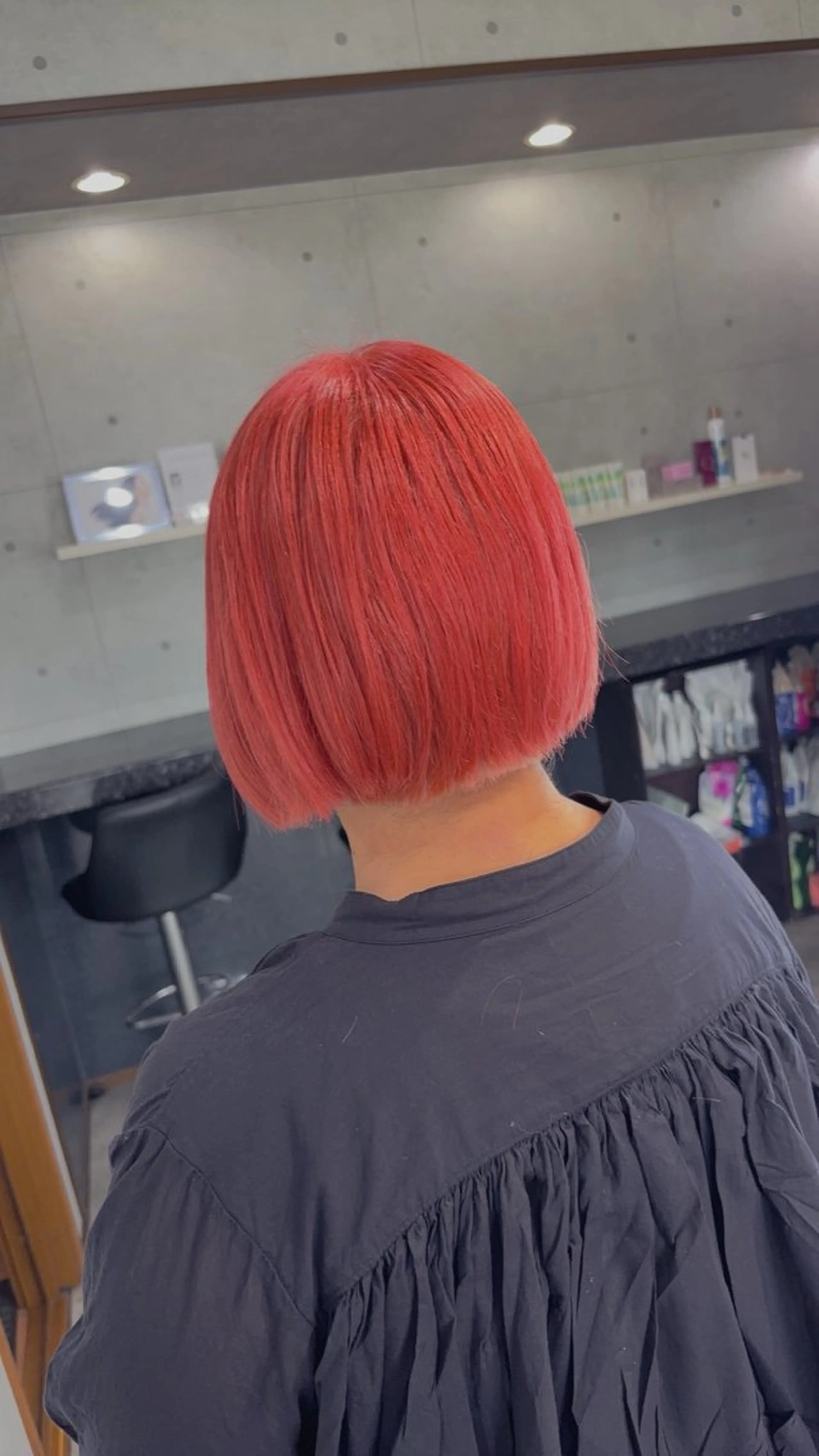 ショート ボブ くびれヘア くせ毛 髪質改善 切りっぱなしロブ カット ヘアカラー REVE美容室 REVEマツエクのヘアスタイル