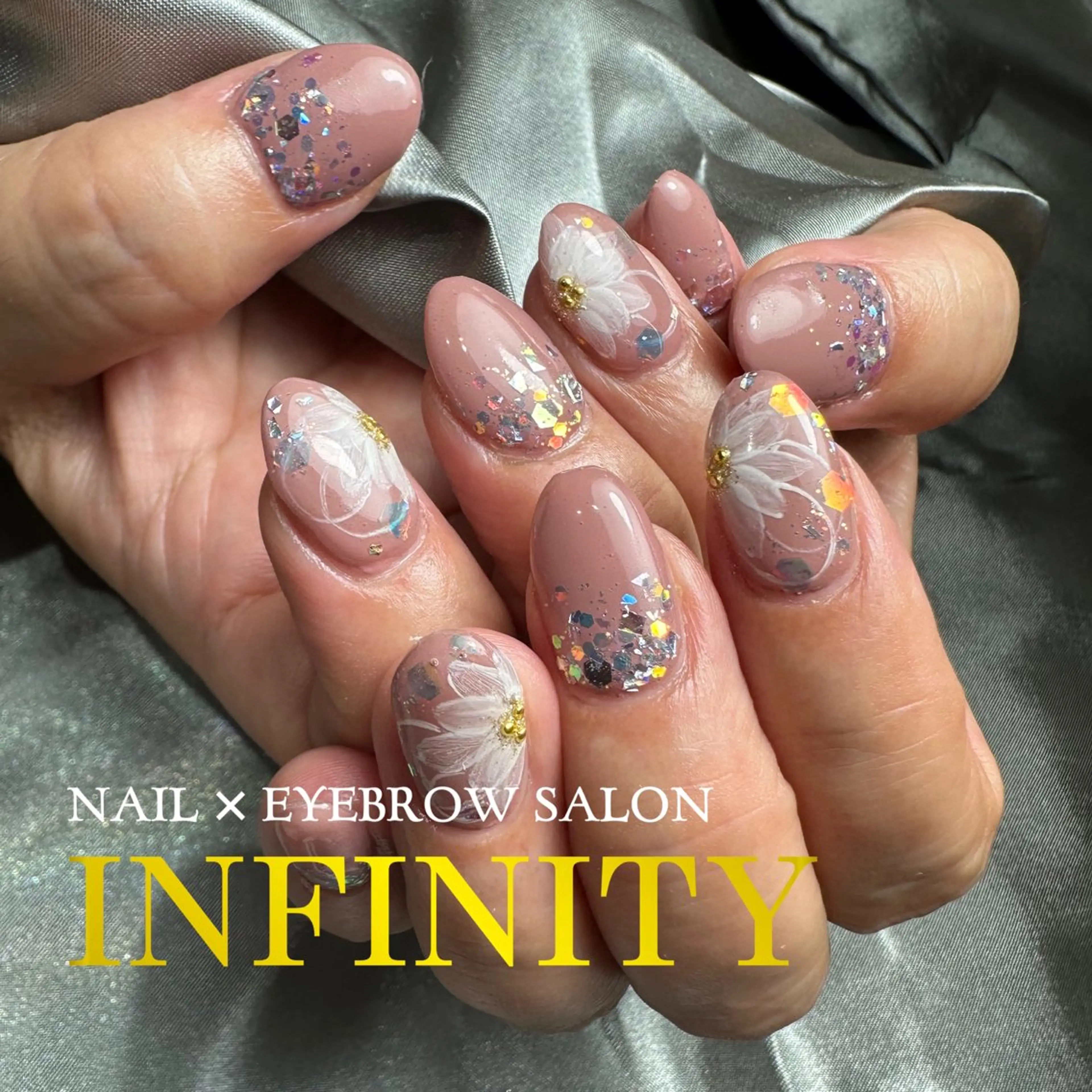 ネイル 持ち込み ニュアンスネイル ハンドネイル INFINITY所属・INFINITY Sachiのネイルデザイン