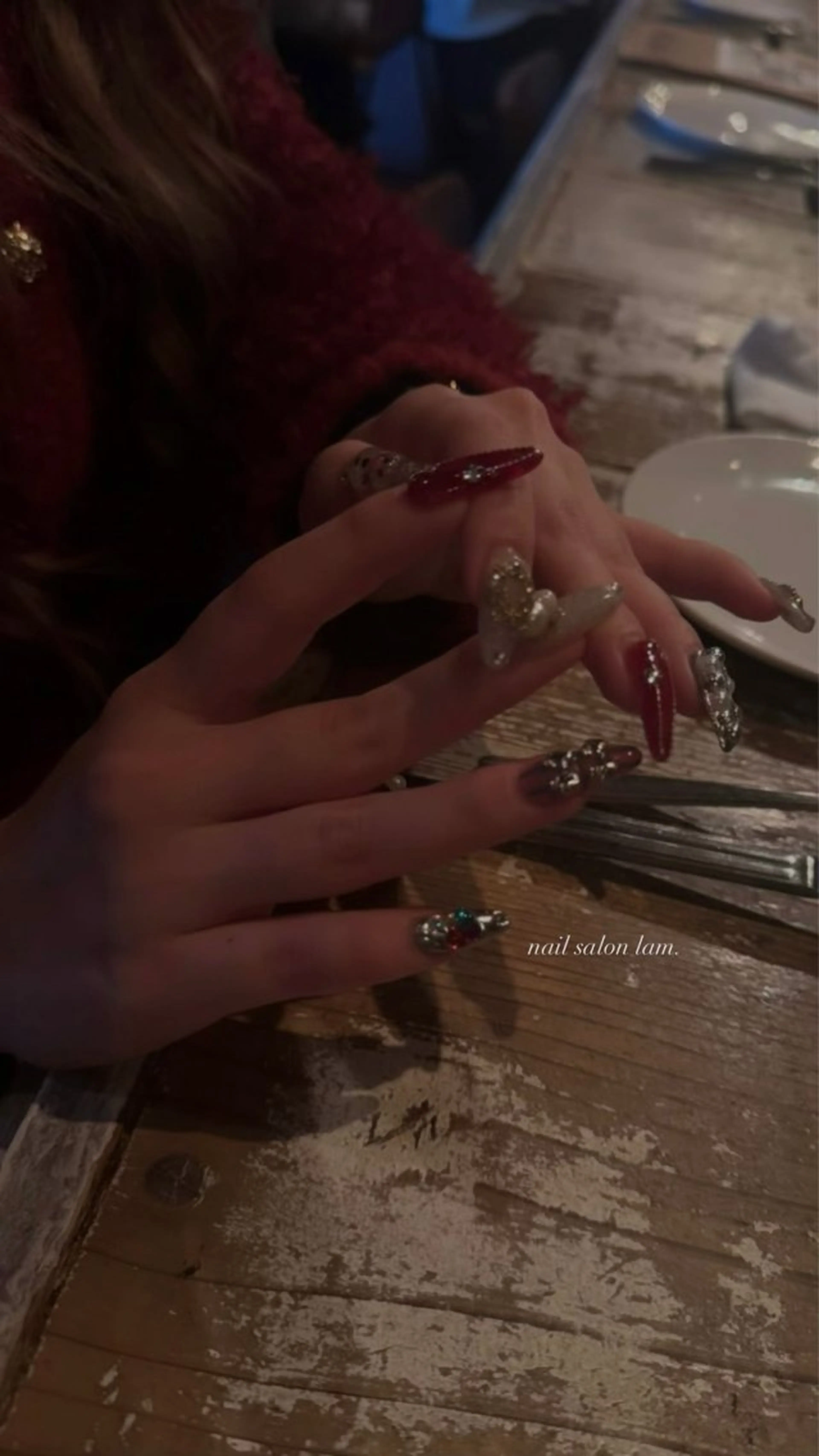 ネイル クリスマス nail lam kykaのネイルデザイン