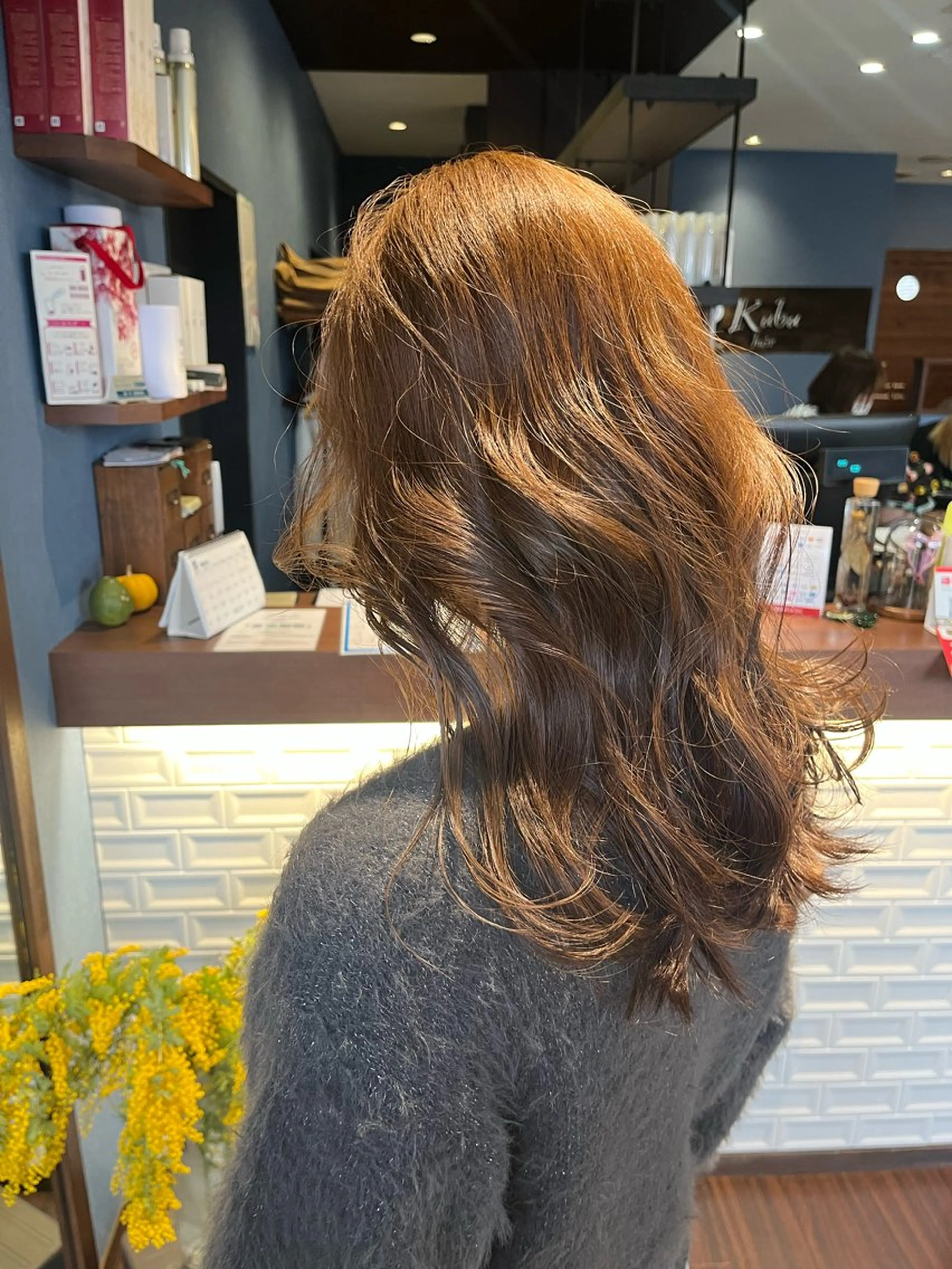 セミロング カラー ベージュカラー 透明感カラー ダブルカラー ヘアカラー トリートメント 🌼kubu🍀 Minami🌼のヘアスタイル