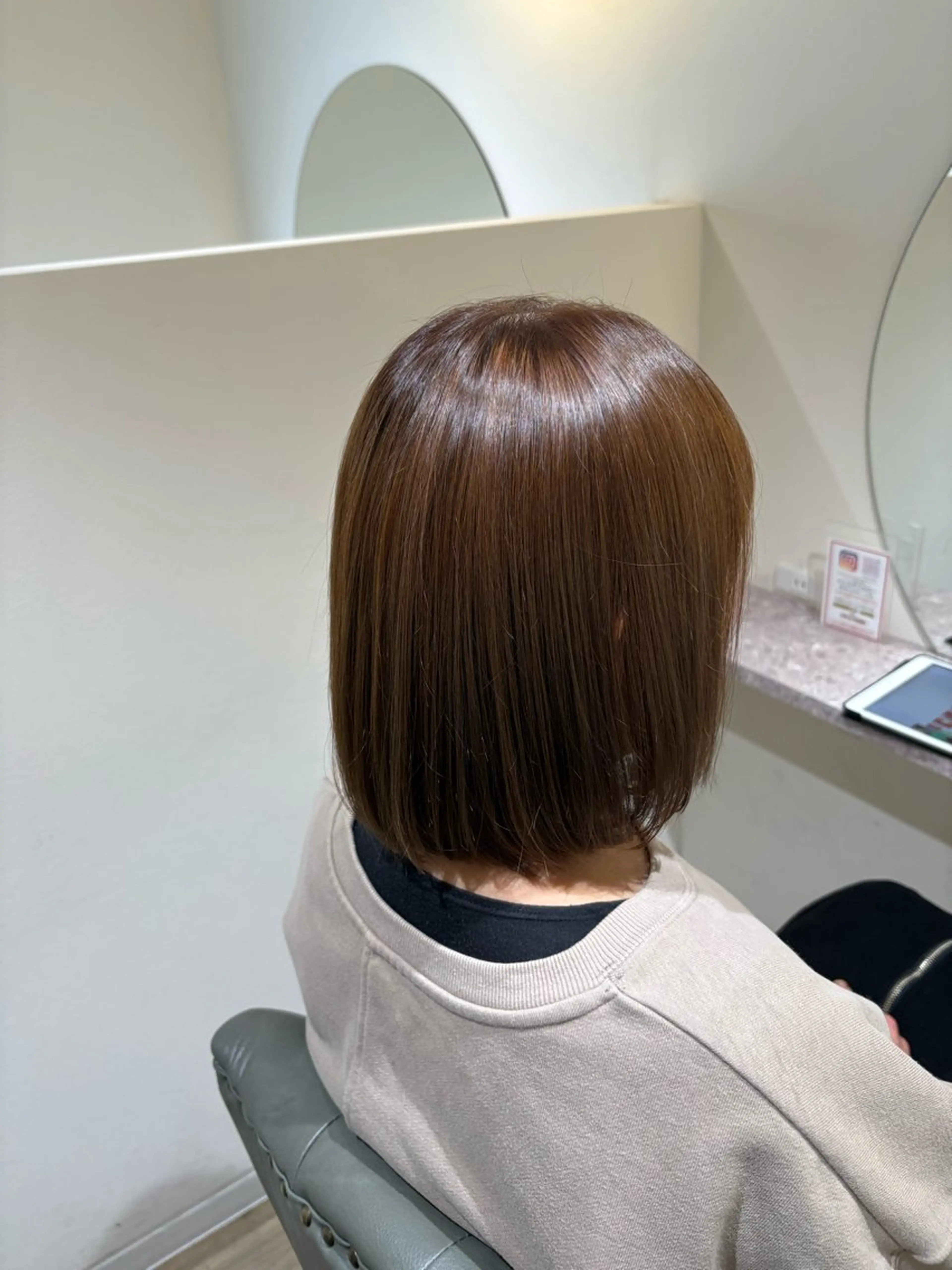 ショート アッシュ ヘアカラー ヘッドスパ saya （サヤ）のヘアスタイル