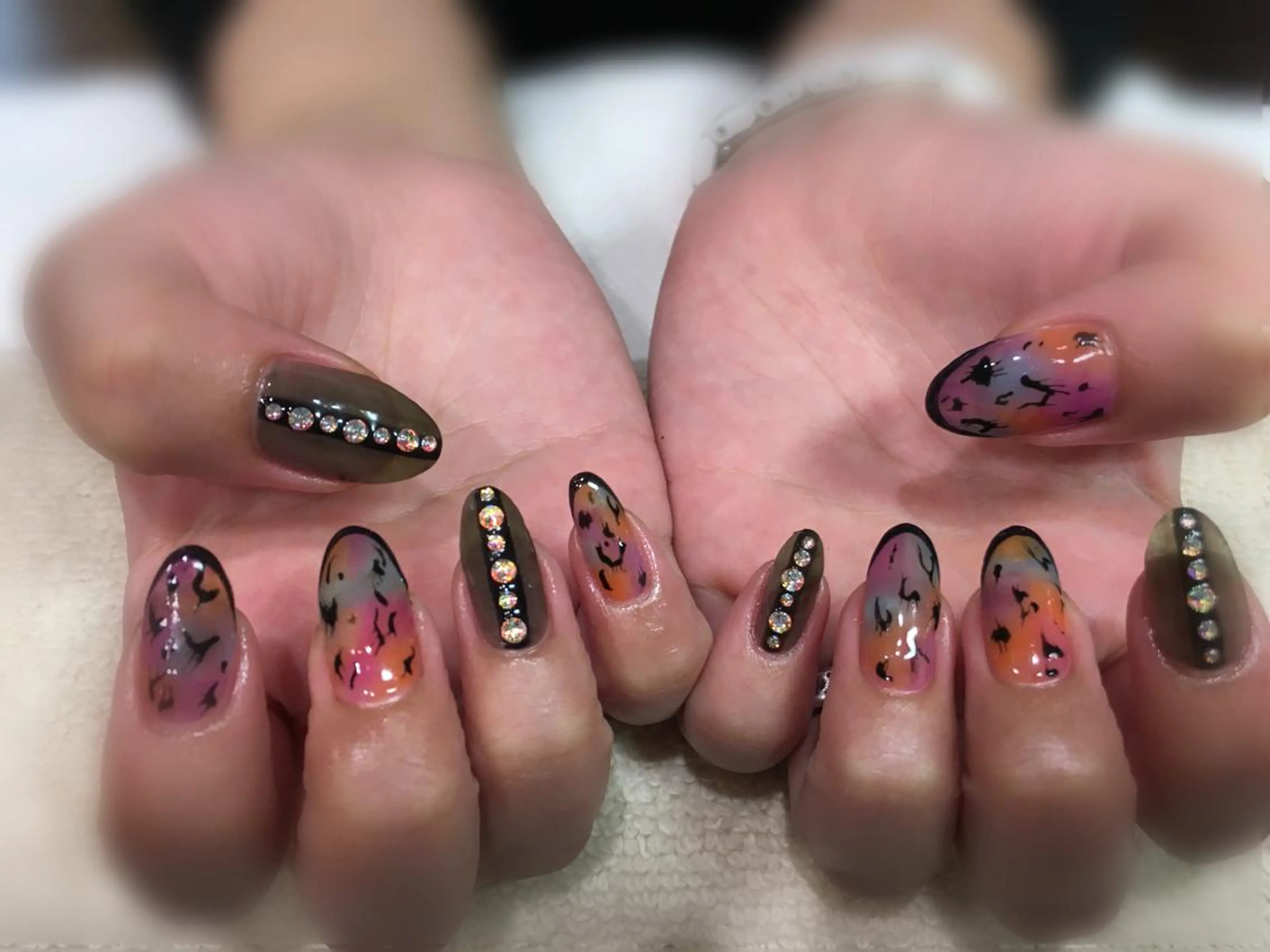 ネイル 持ち込み 下重 舞のネイルデザイン