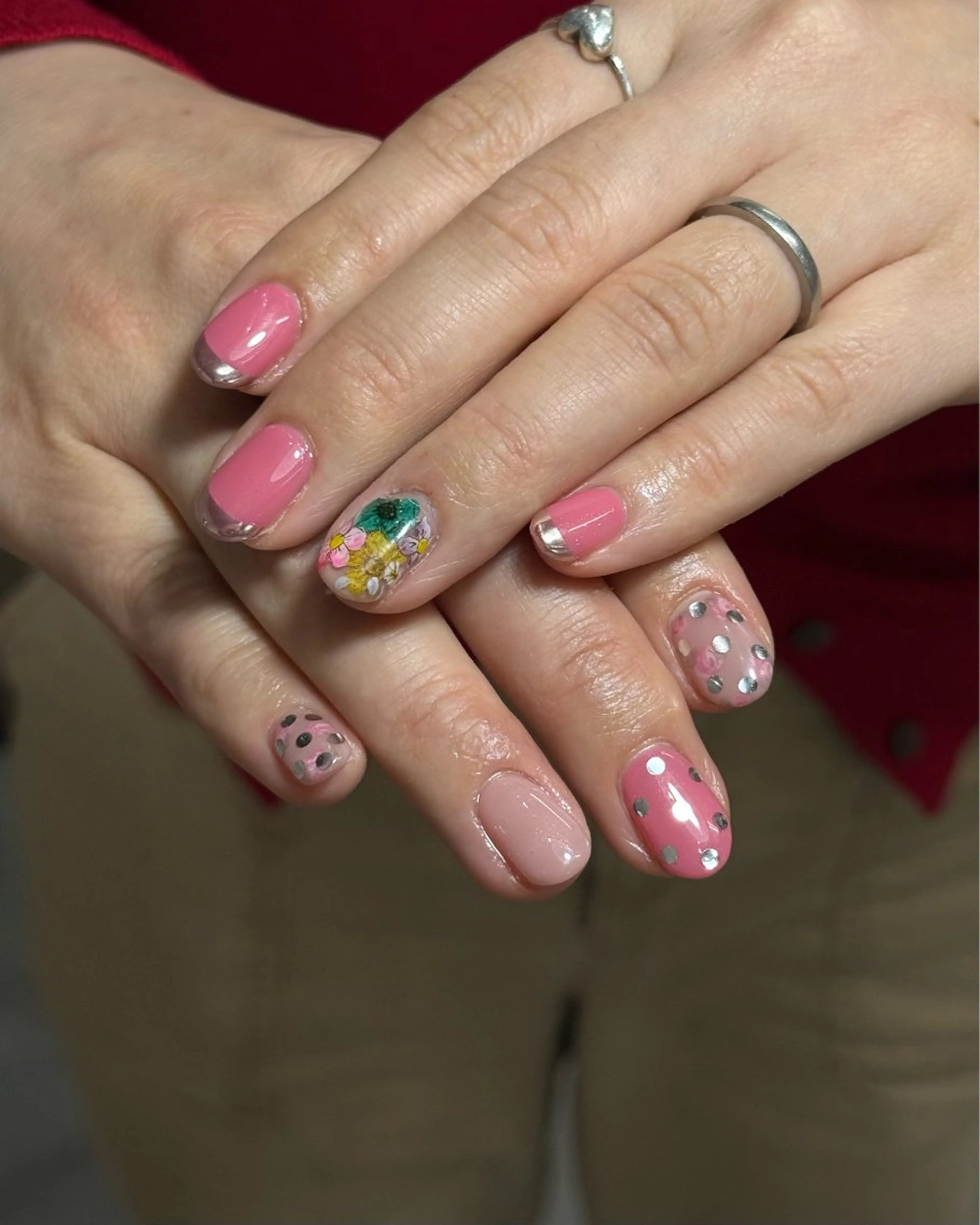 ネイル フラワーネイル ハンドネイル MISATO ネイリスト福岡/薬院のネイルデザイン