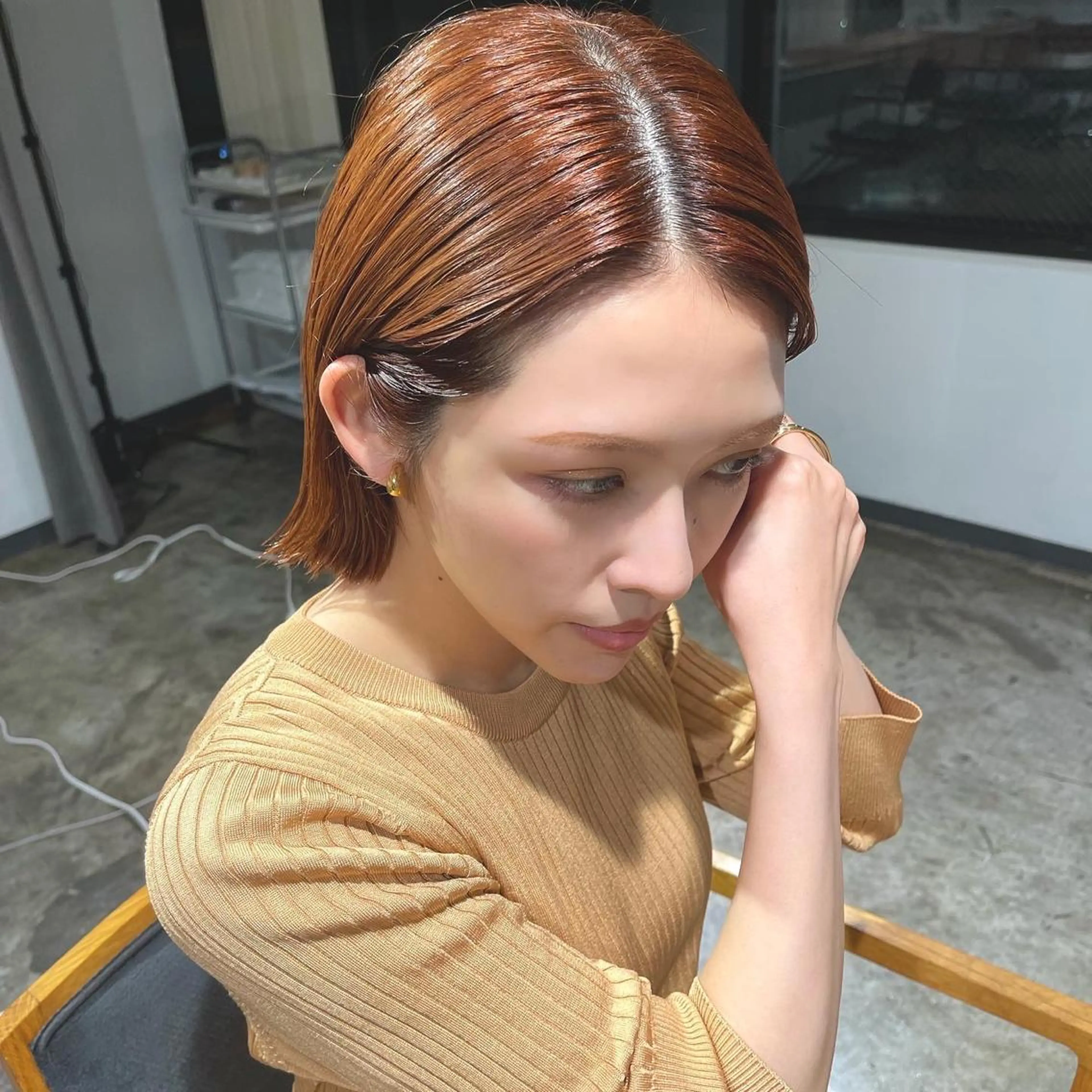 ミディアム 外国人風カラー ハイライト レイヤーカット 似合わせカット ウルフカット メンズケアブリーチ 特化🔥村田のヘアスタイル