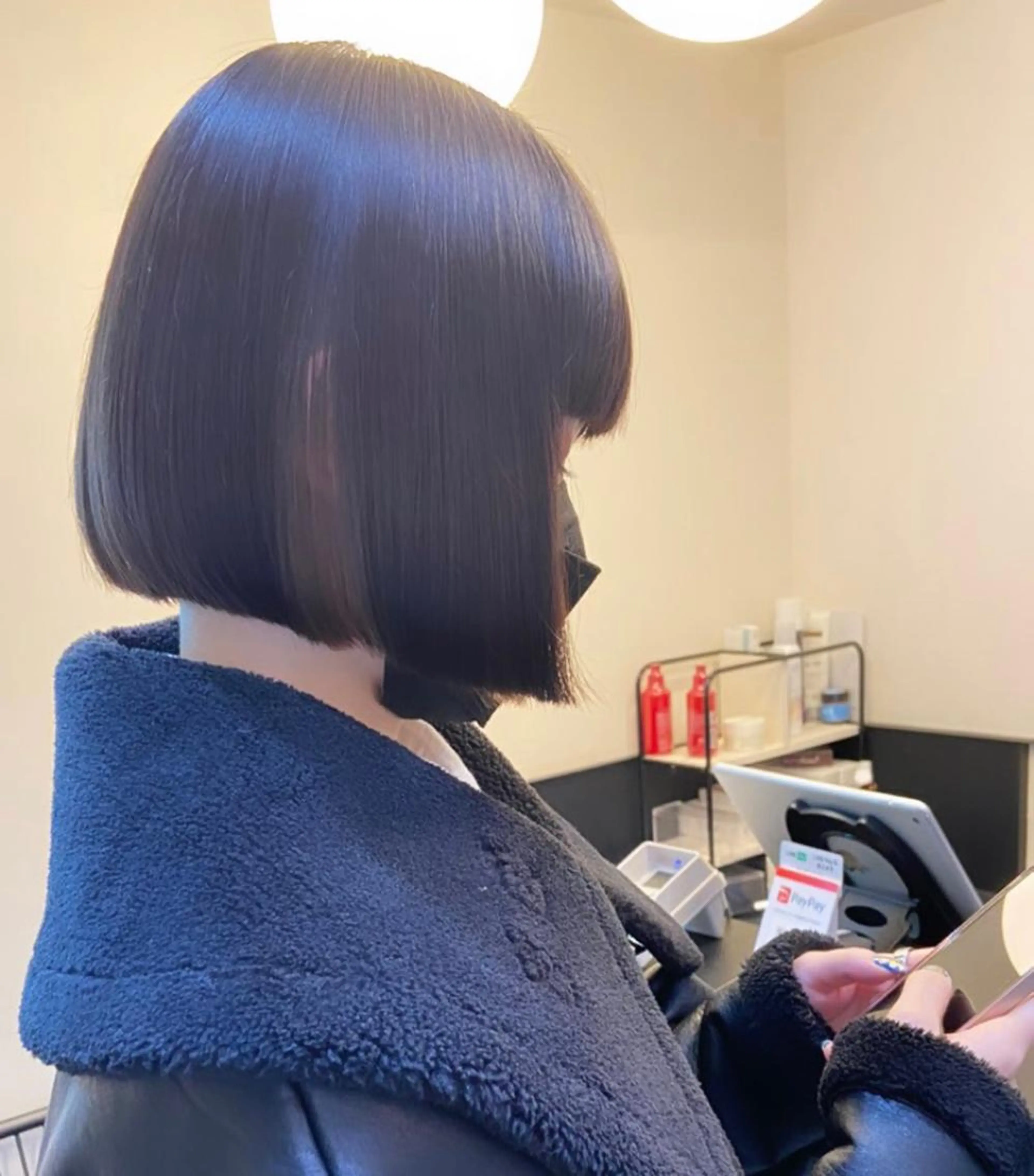 ✂︎ボブカット🐻🤍カット➕トリートメント！今流行りのボブ！！おしゃれに見せてくれて首元がスッキリして可愛い💕🌙の写真