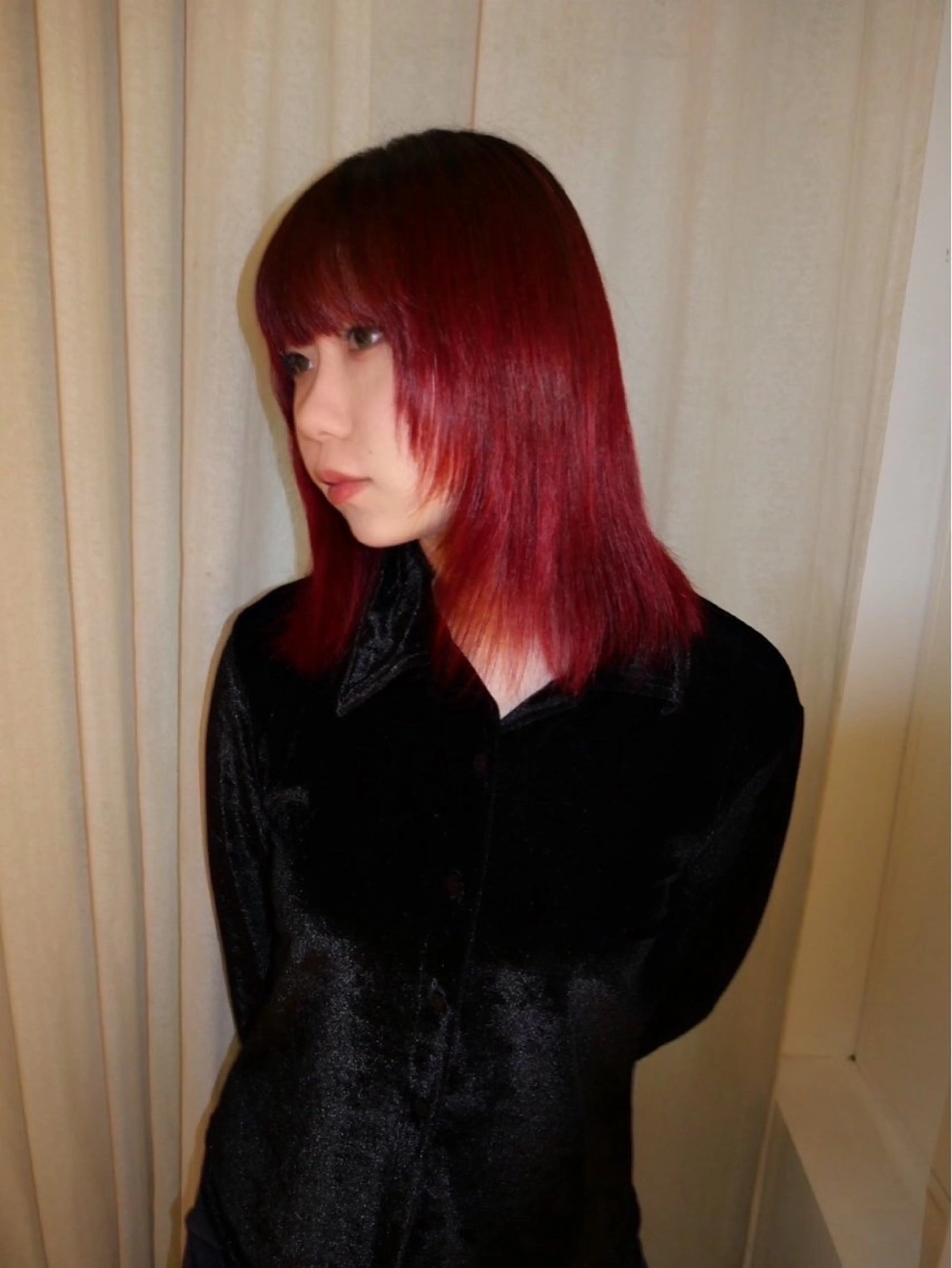 カラー カットモデル FILMSりくのヘアスタイル