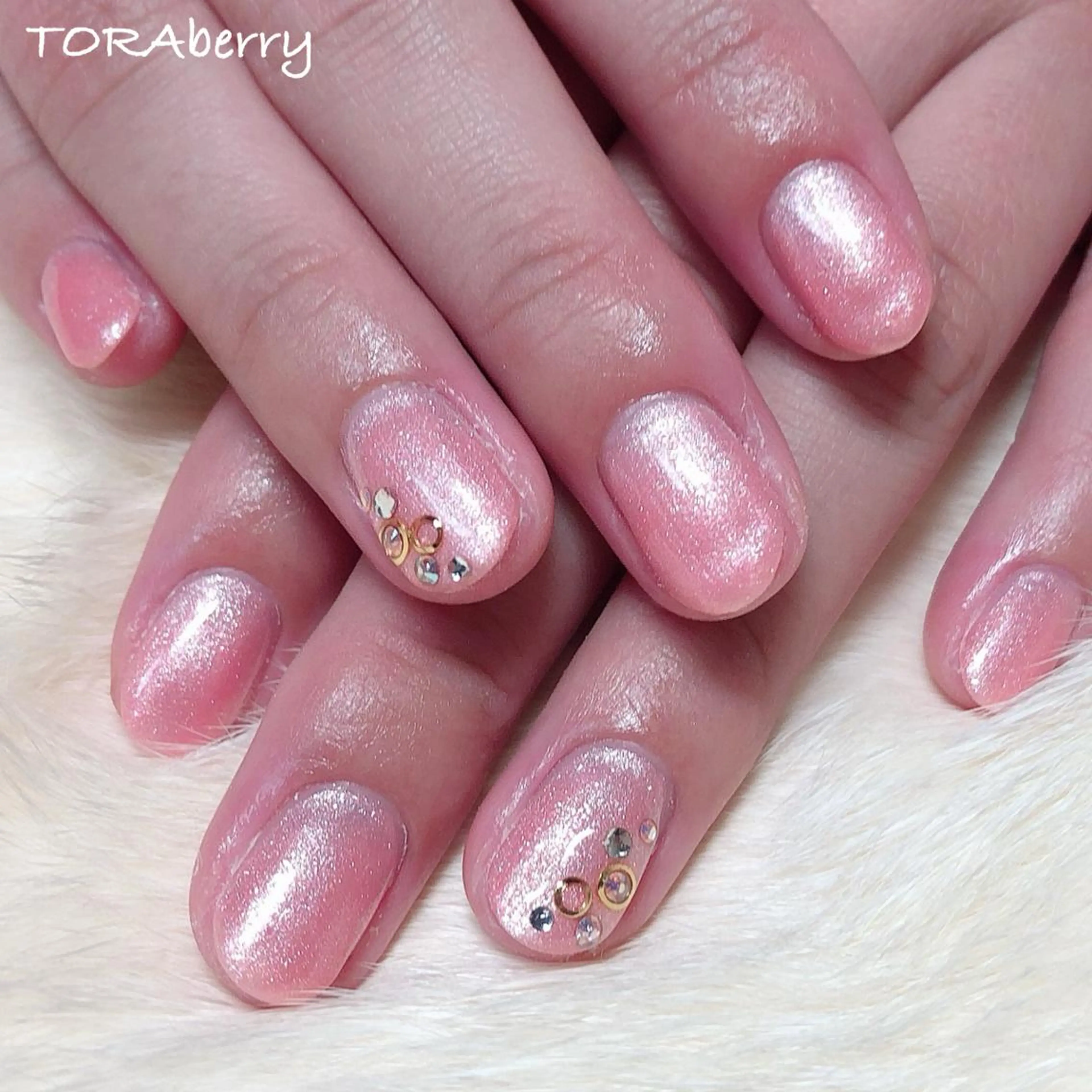 ネイル ピンク ハンドネイル ネイリスト なつみのネイルデザイン