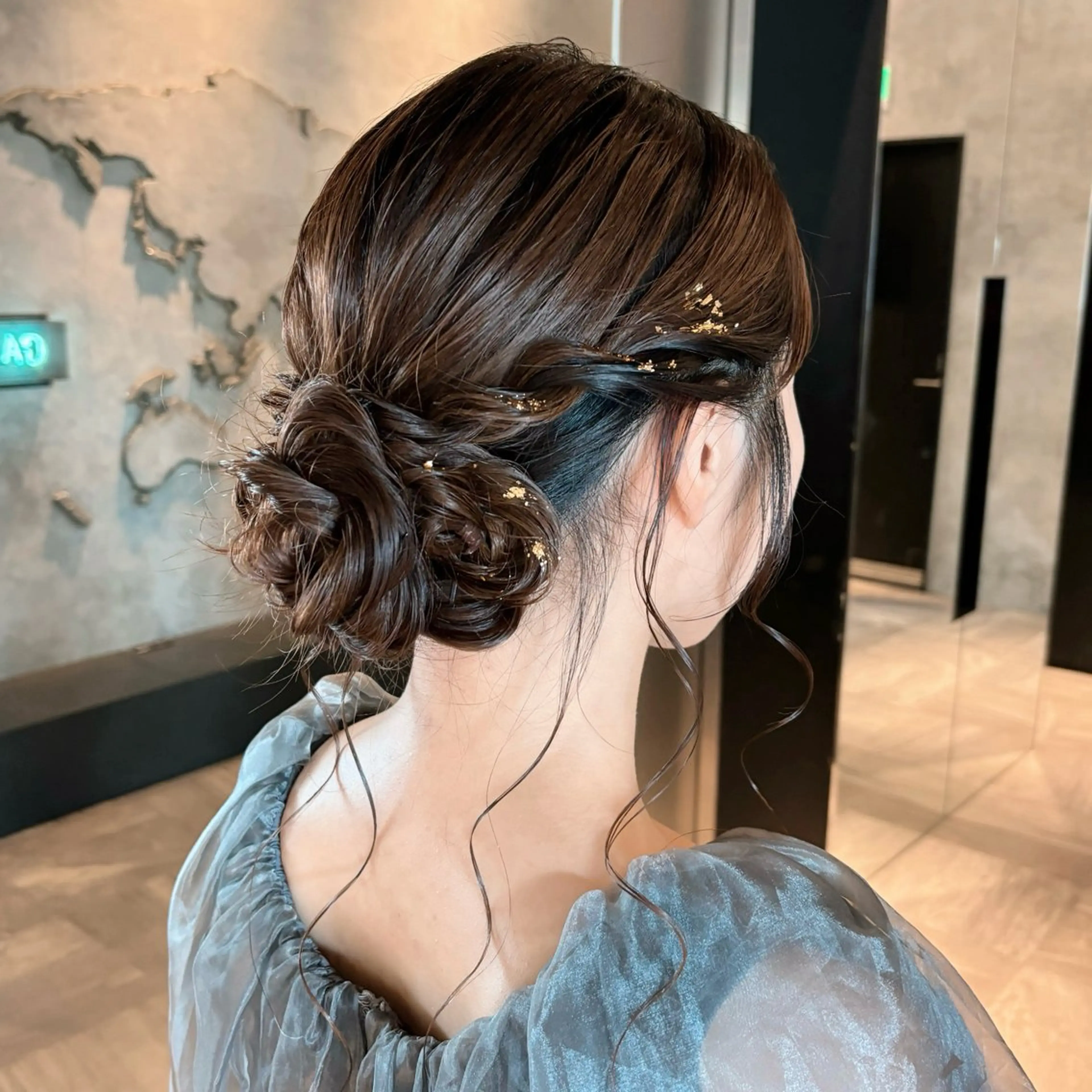 セミロング カラー ヘアアレンジ ヘアセット 🌱ボブ/レイヤー/ ベージュ/あやみ✨のヘアスタイル