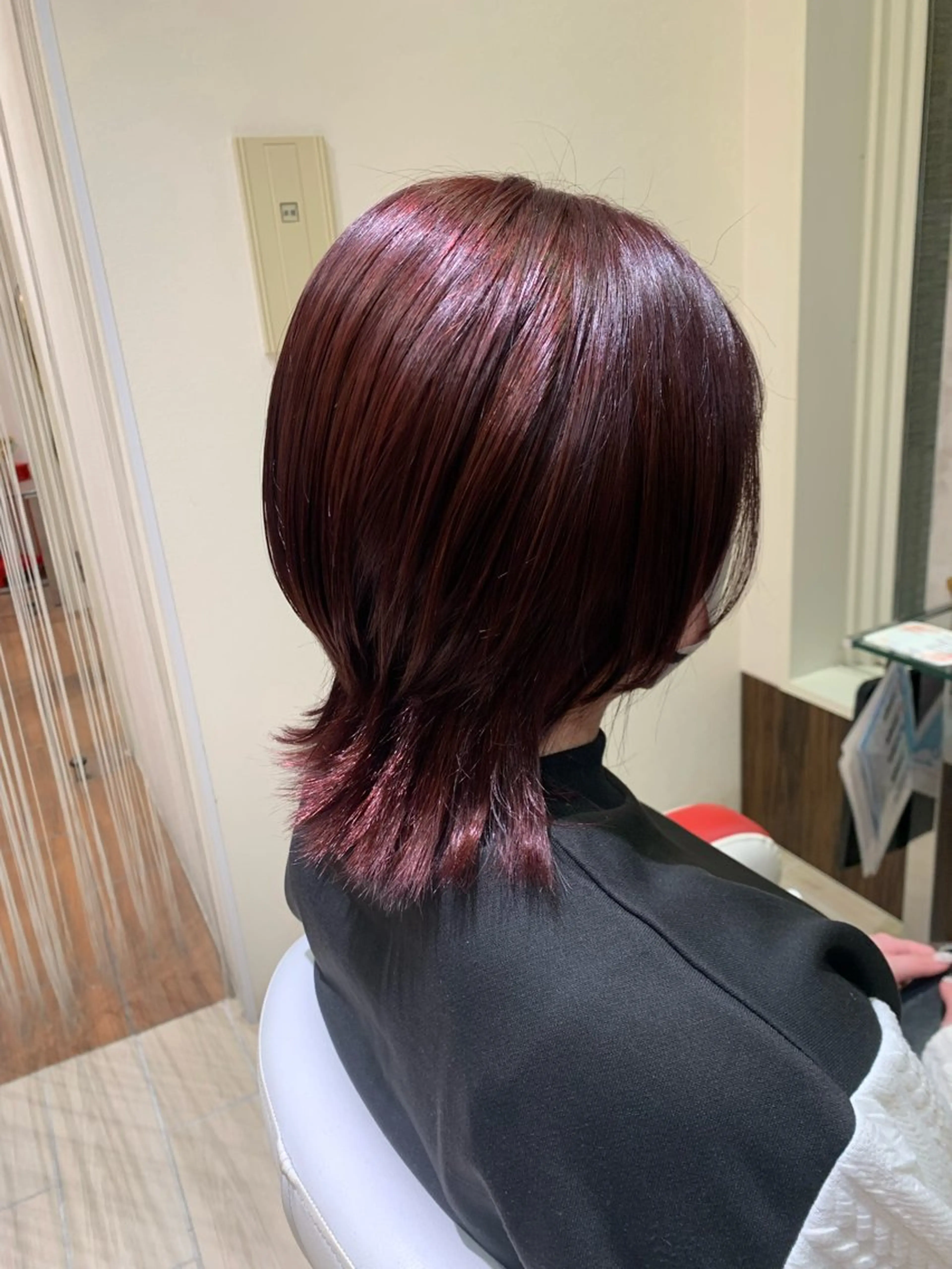 ミディアム ヘアカラー トリートメント Earth  水沢店 平栗　優佳のヘアスタイル