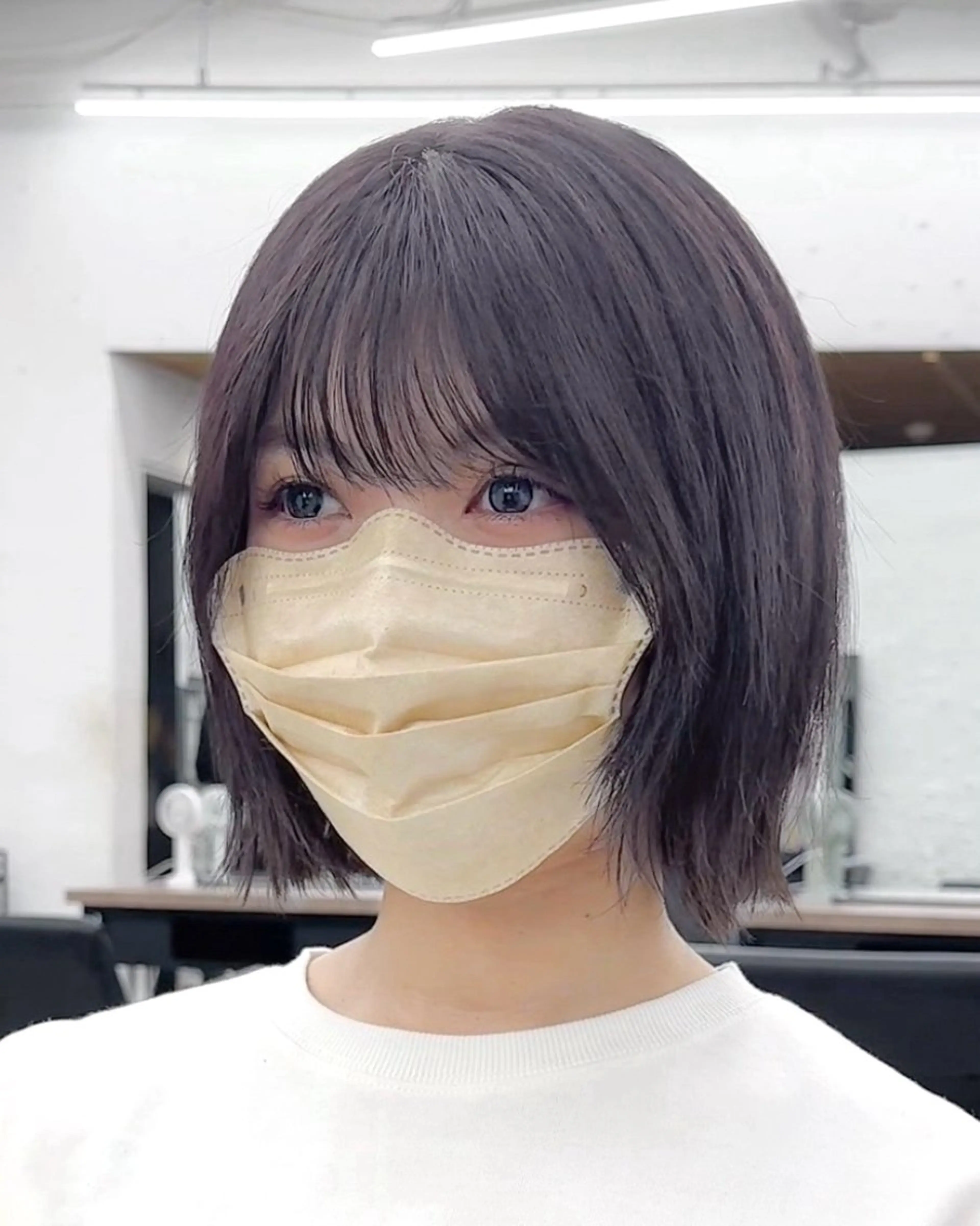 ショート カラー ボブレイヤー ボブ 顔周りカット レイヤーカット 柔らかいレイヤー🌿 大人ヘア/みっきーのヘアスタイル