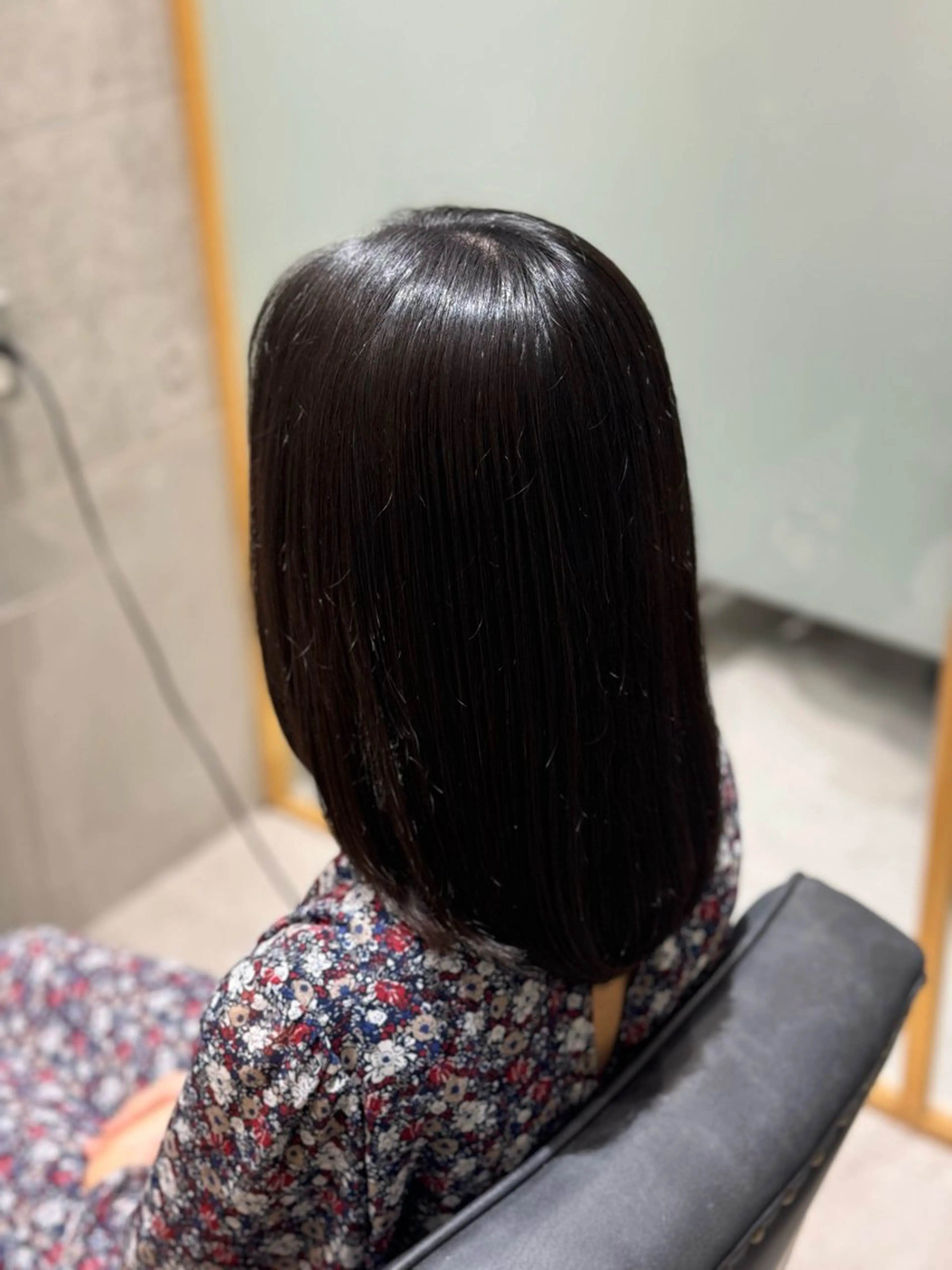 セミロング カット 黒島優香🦋 /縮毛矯正/髪質改善のヘアスタイル