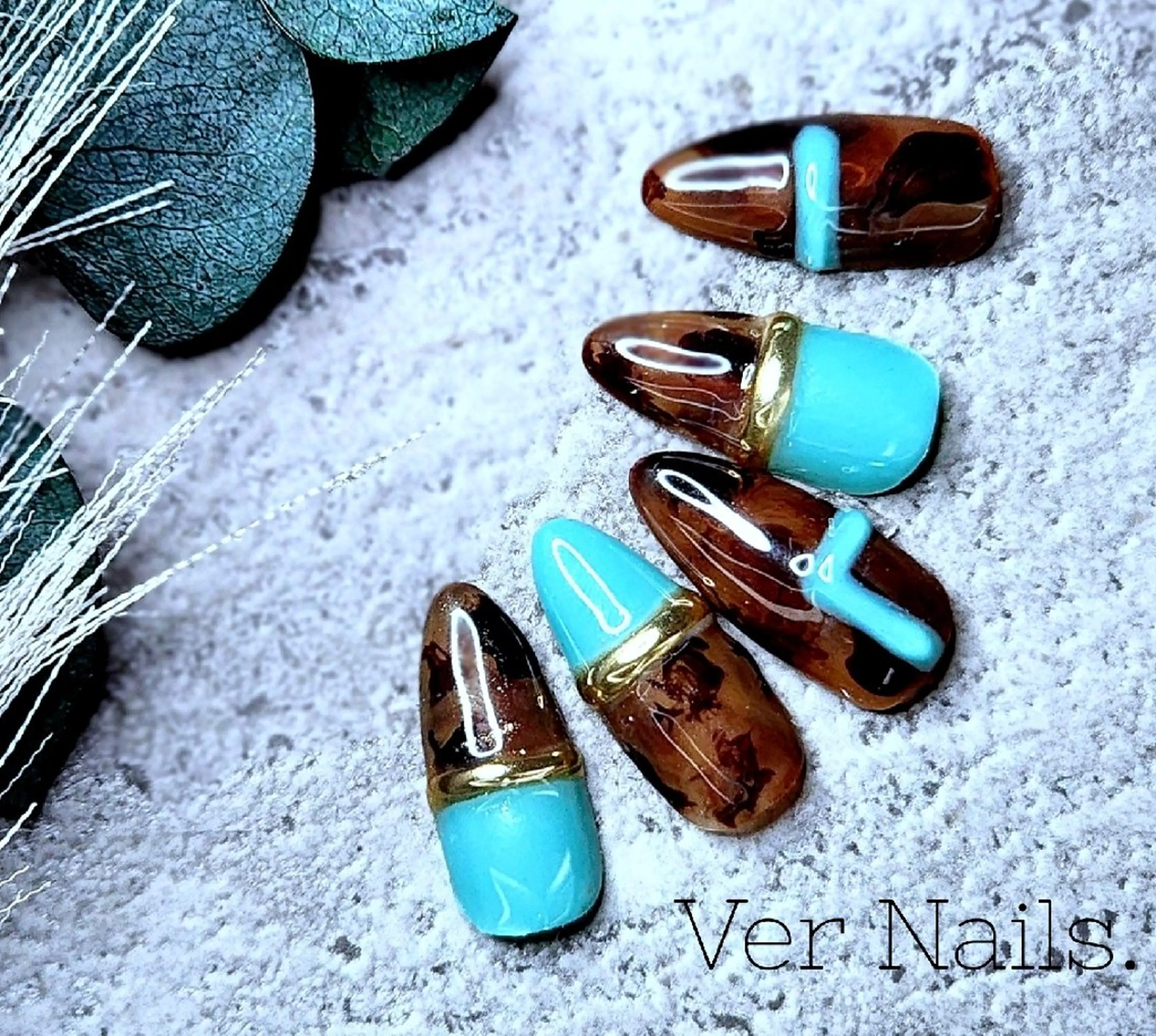 ネイル べっ甲ネイル ニュアンスネイル ハンドネイル Ver Nails.のその他イメージ