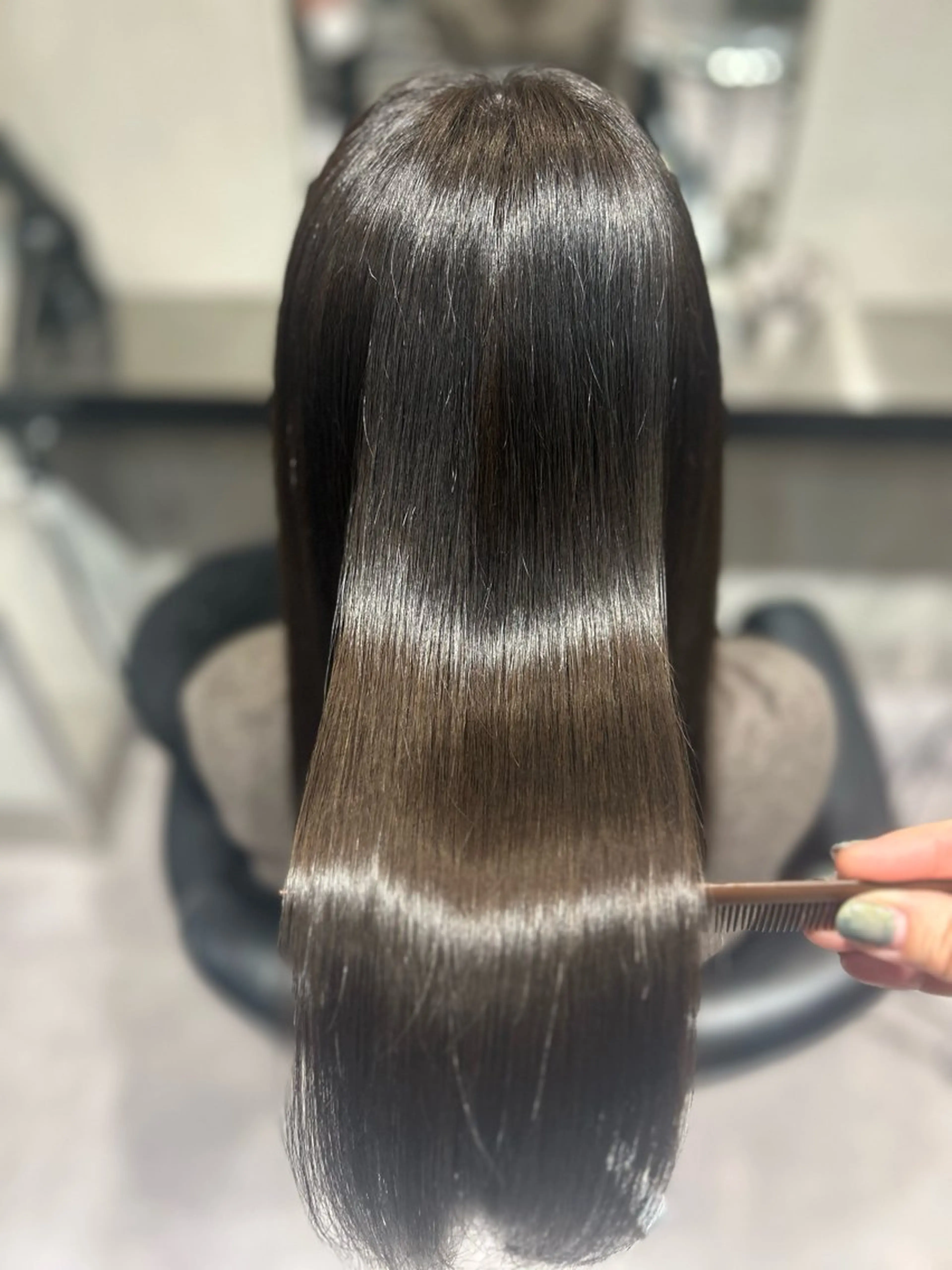 ミディアム カラー ブルーカラー ブルーグレー ブルーグレージュ グレージュ 🌈ウルトワ水素 髪質改善naru🌈のヘアスタイル