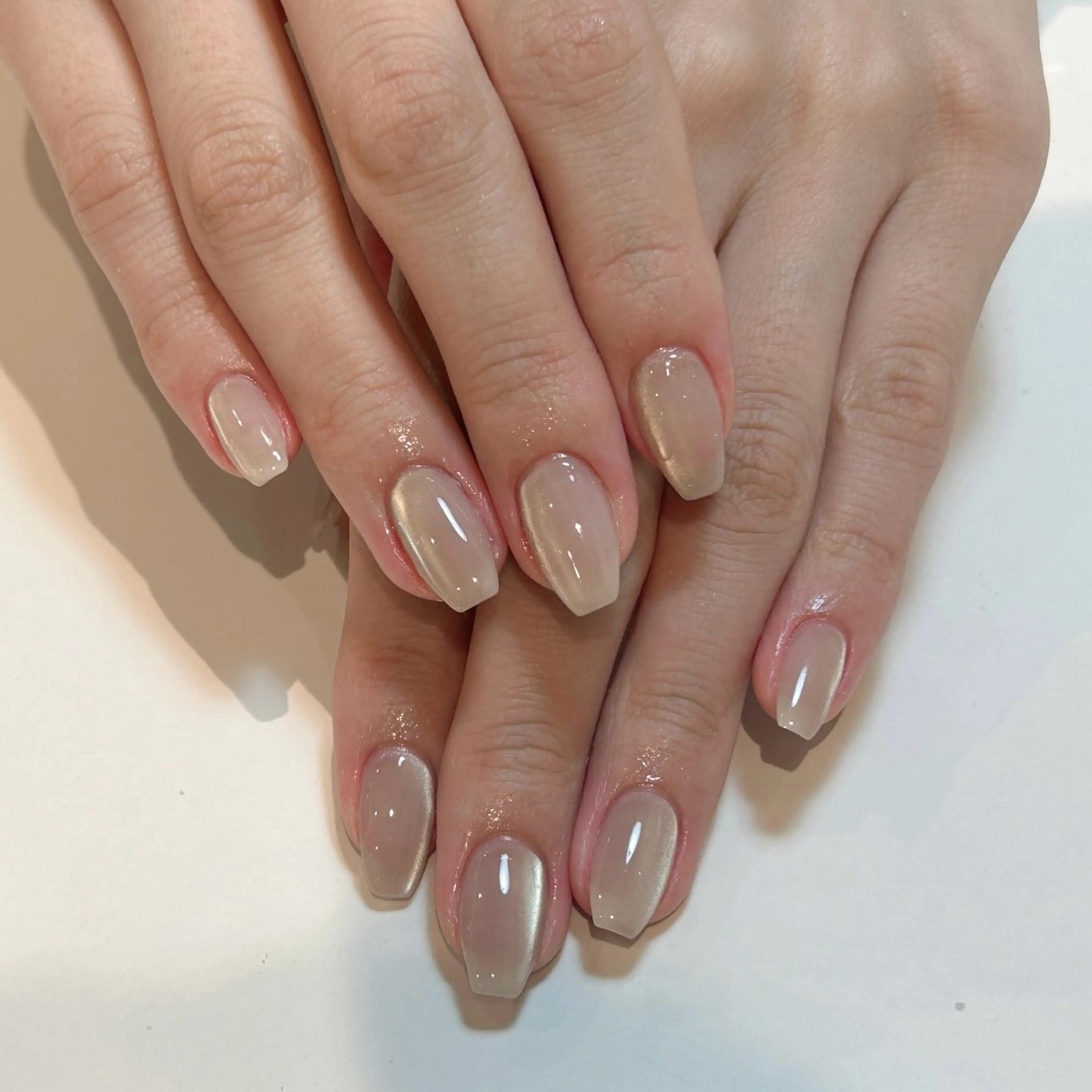 ネイル マグネットネイル マグネットワンカラー ワンカラーネイル ハンドネイル sayuri ໒꒱のネイルデザイン