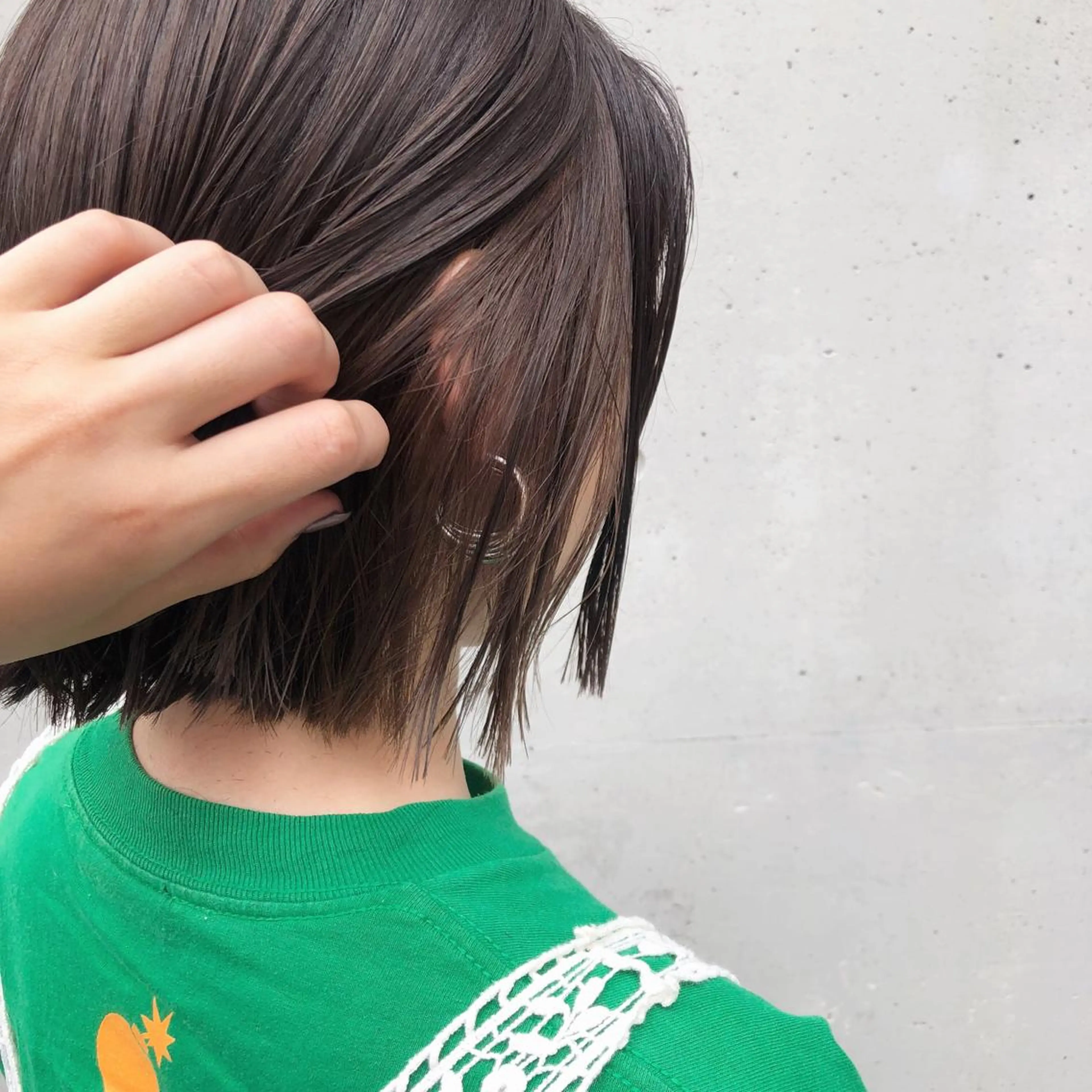 ミディアム カラー ヘアアレンジ グレージュ インナーカラー カット ヘアカラー トリートメント 酸性縮毛矯正🧴韓国 レイヤー/髪質改善のヘアスタイル